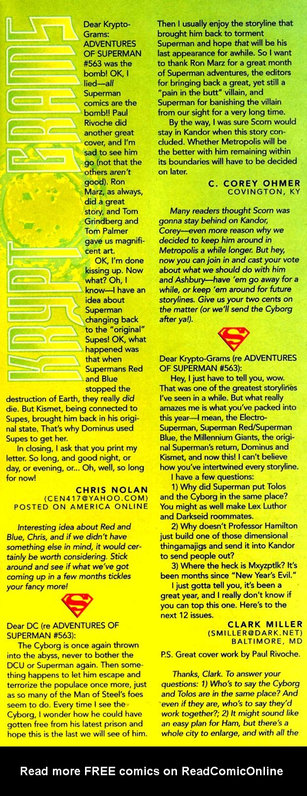 Read online Adventures of Superman (1987) comic -  Issue #569 - 24