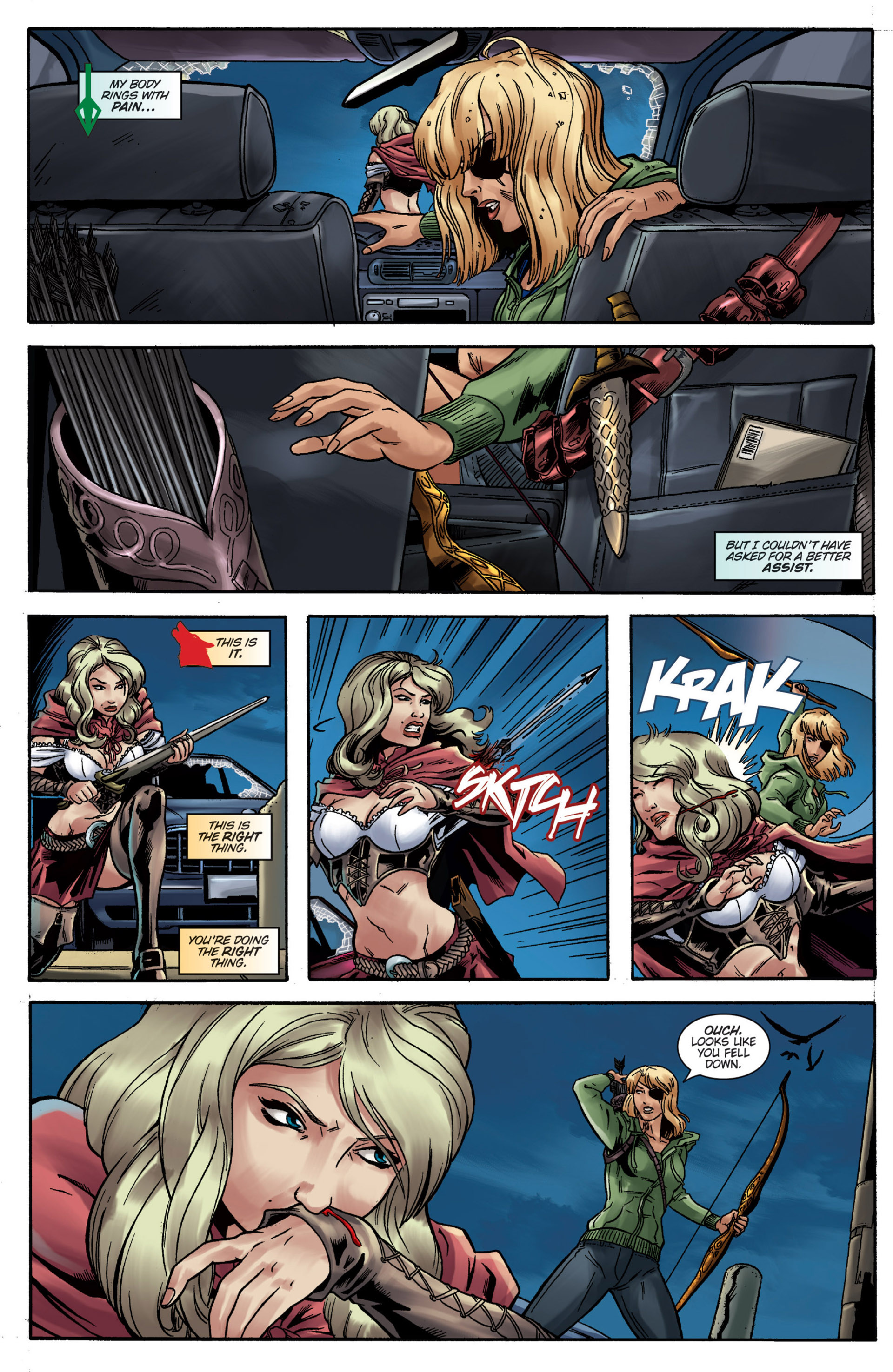 Read online Grimm Fairy Tales presents Robyn Hood vs. Red Riding Hood comic -  Issue # Full - 18