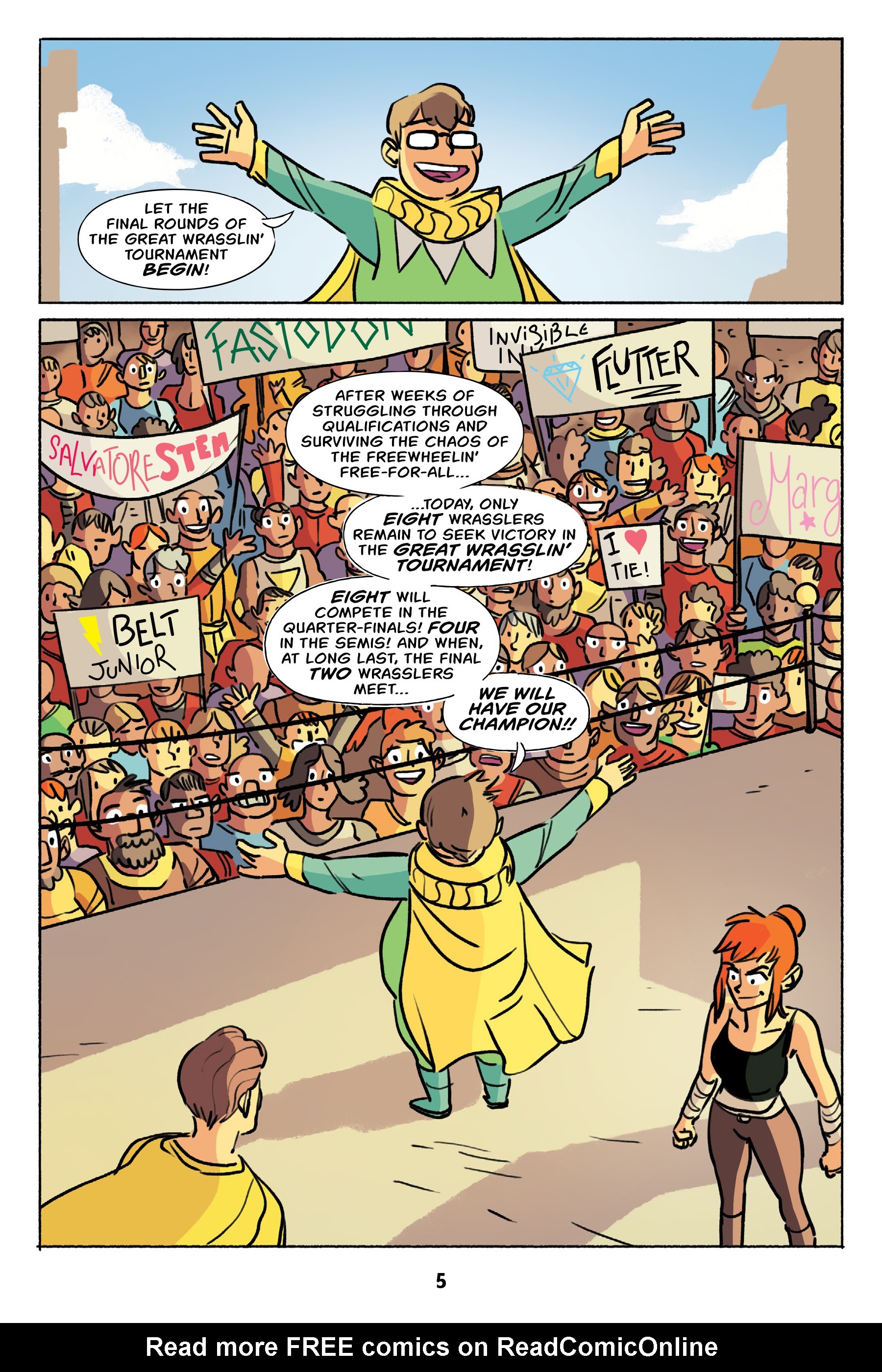 Read online Wrassle Castle comic -  Issue #3 - 6