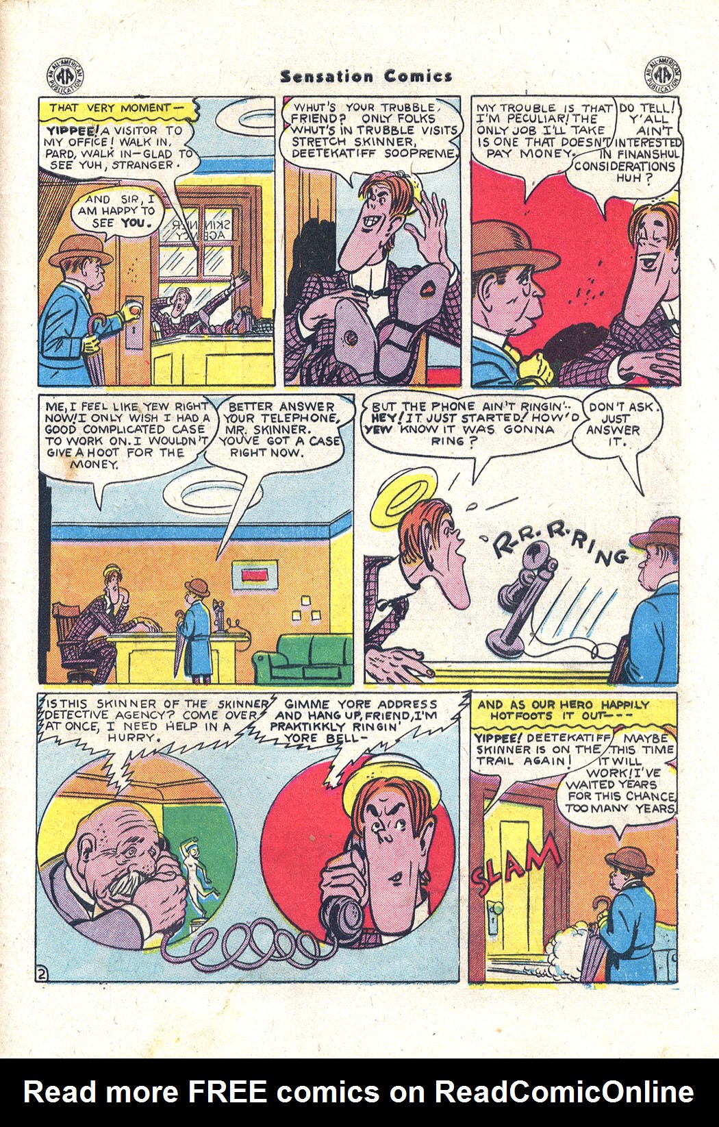 Read online Sensation (Mystery) Comics comic -  Issue #43 - 42