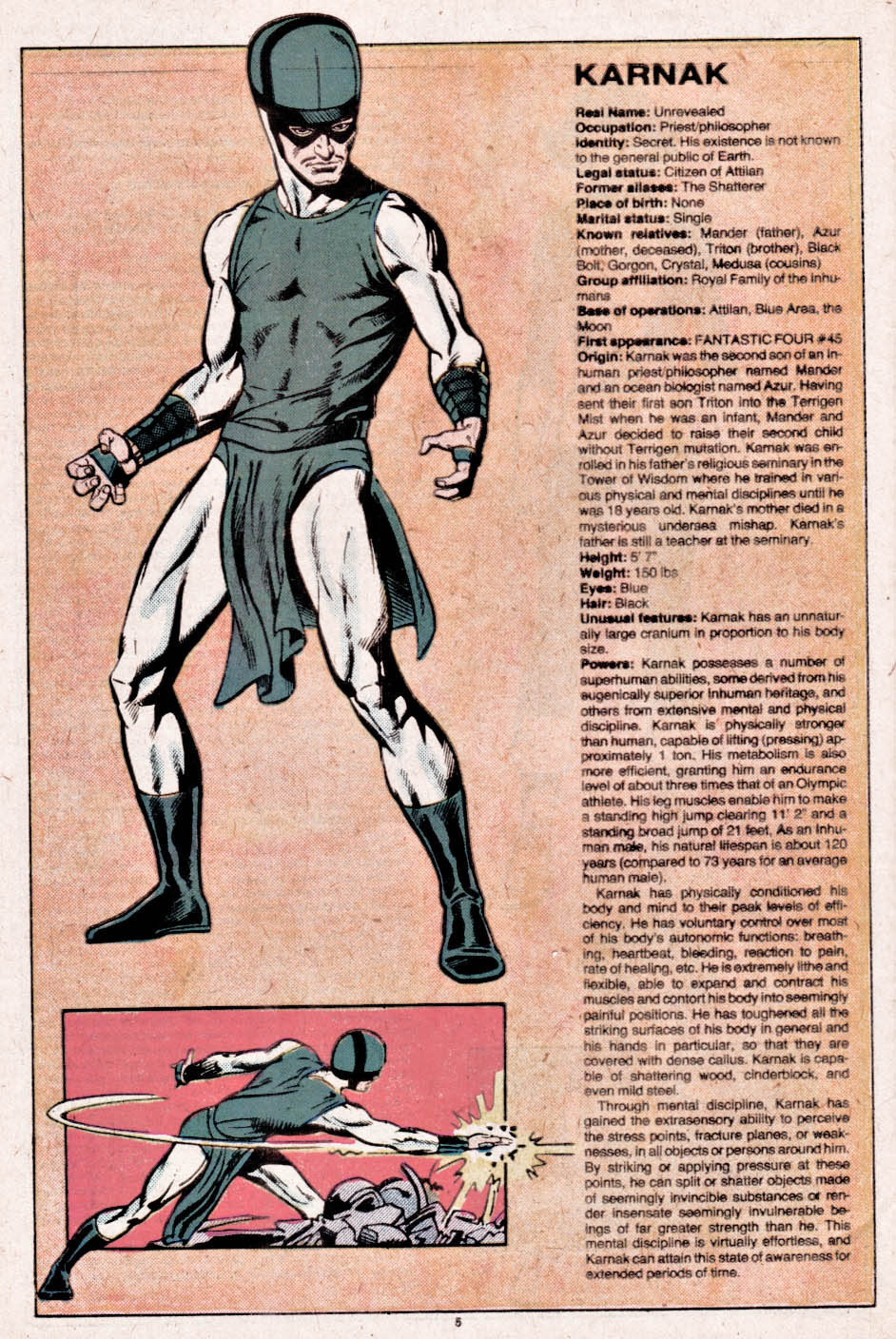 Read online The Official Handbook of the Marvel Universe comic -  Issue #6 - 6