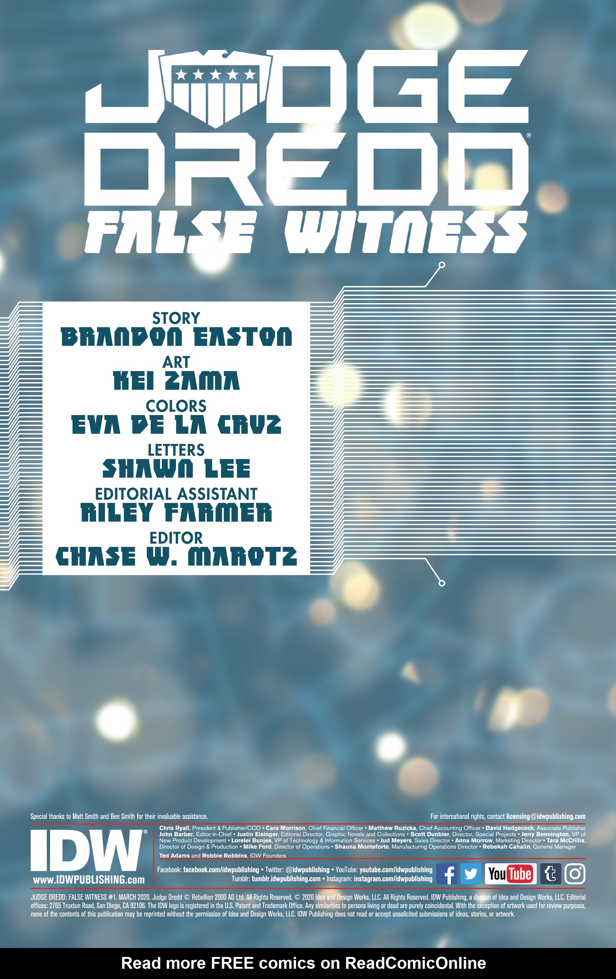 Read online Judge Dredd: False Witness comic -  Issue #1 - 2