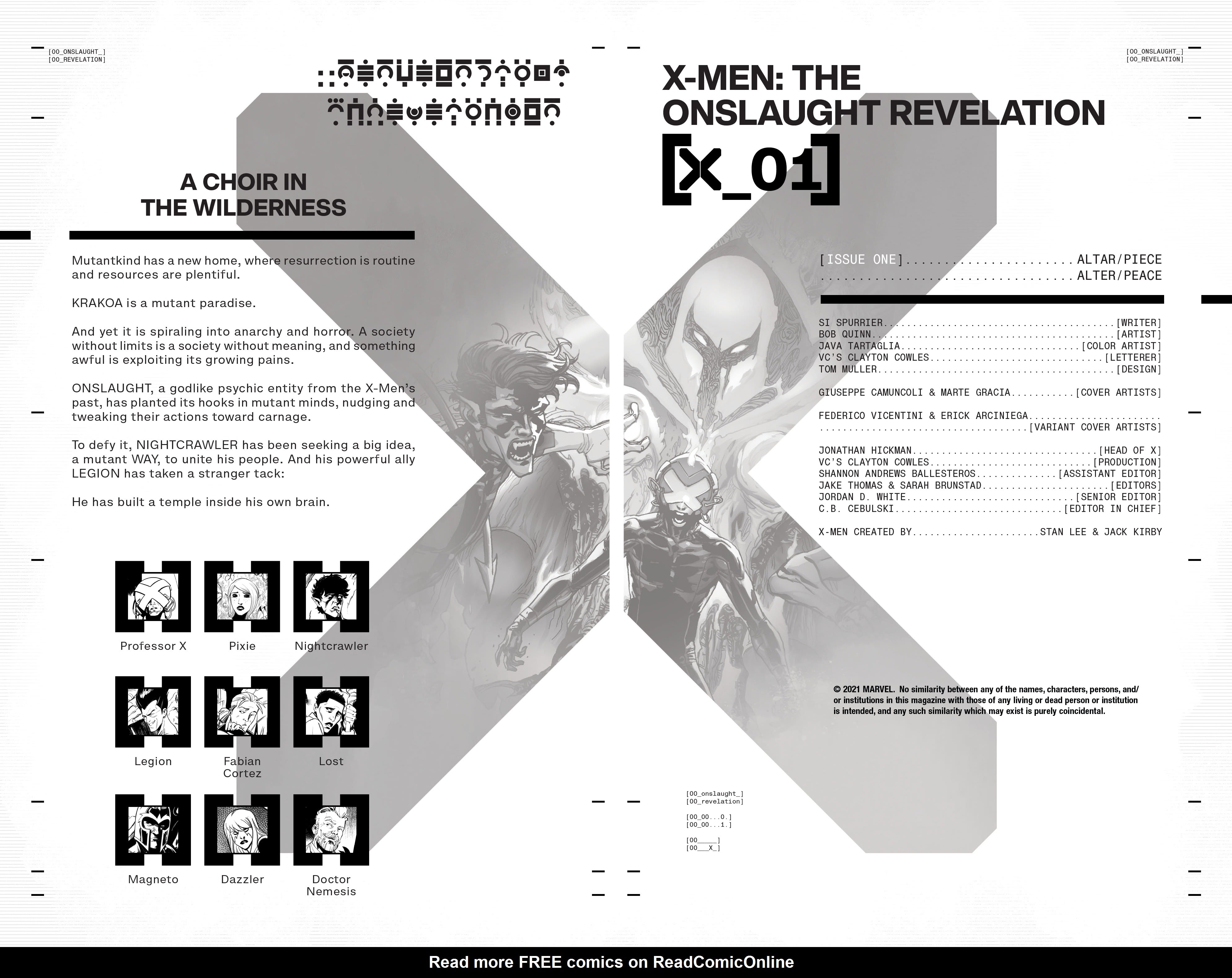 Read online X-Men: Onslaught Revelation comic -  Issue # Full - 8