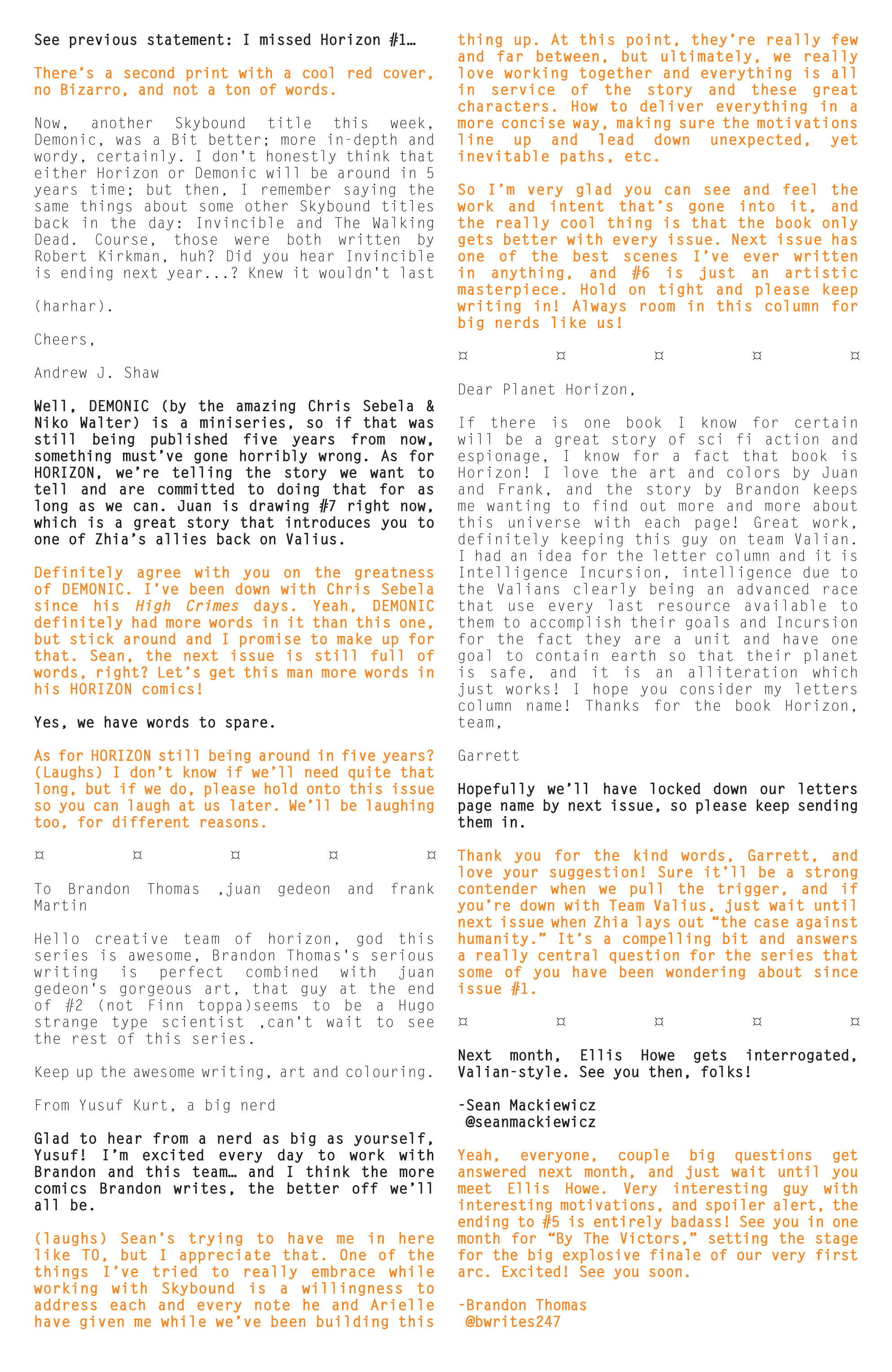 Read online Horizon comic -  Issue #4 - 24