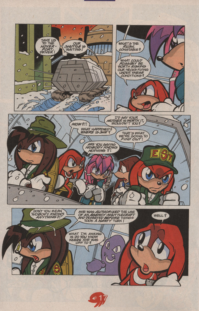 Read online Knuckles the Echidna comic -  Issue #19 - 24