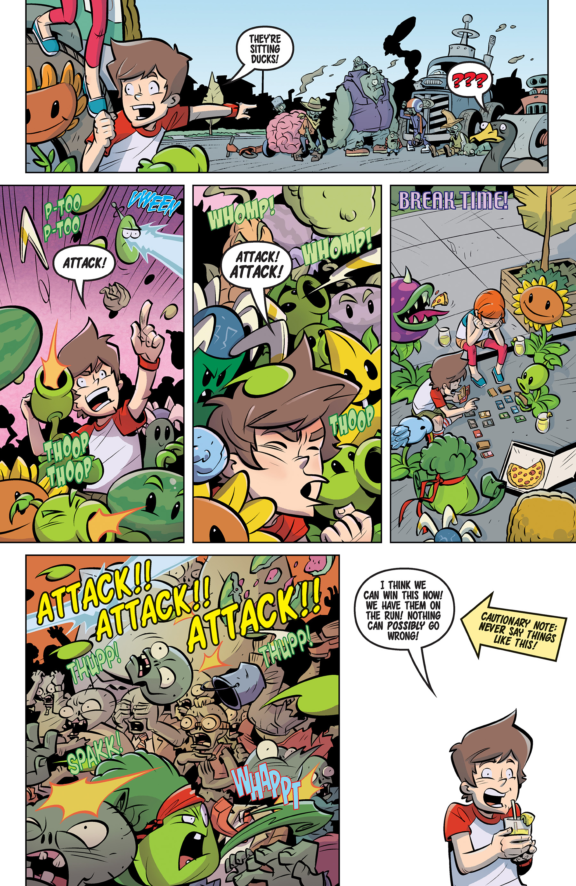 Read online Plants vs. Zombies: Petal to the Metal comic -  Issue #9 - 16