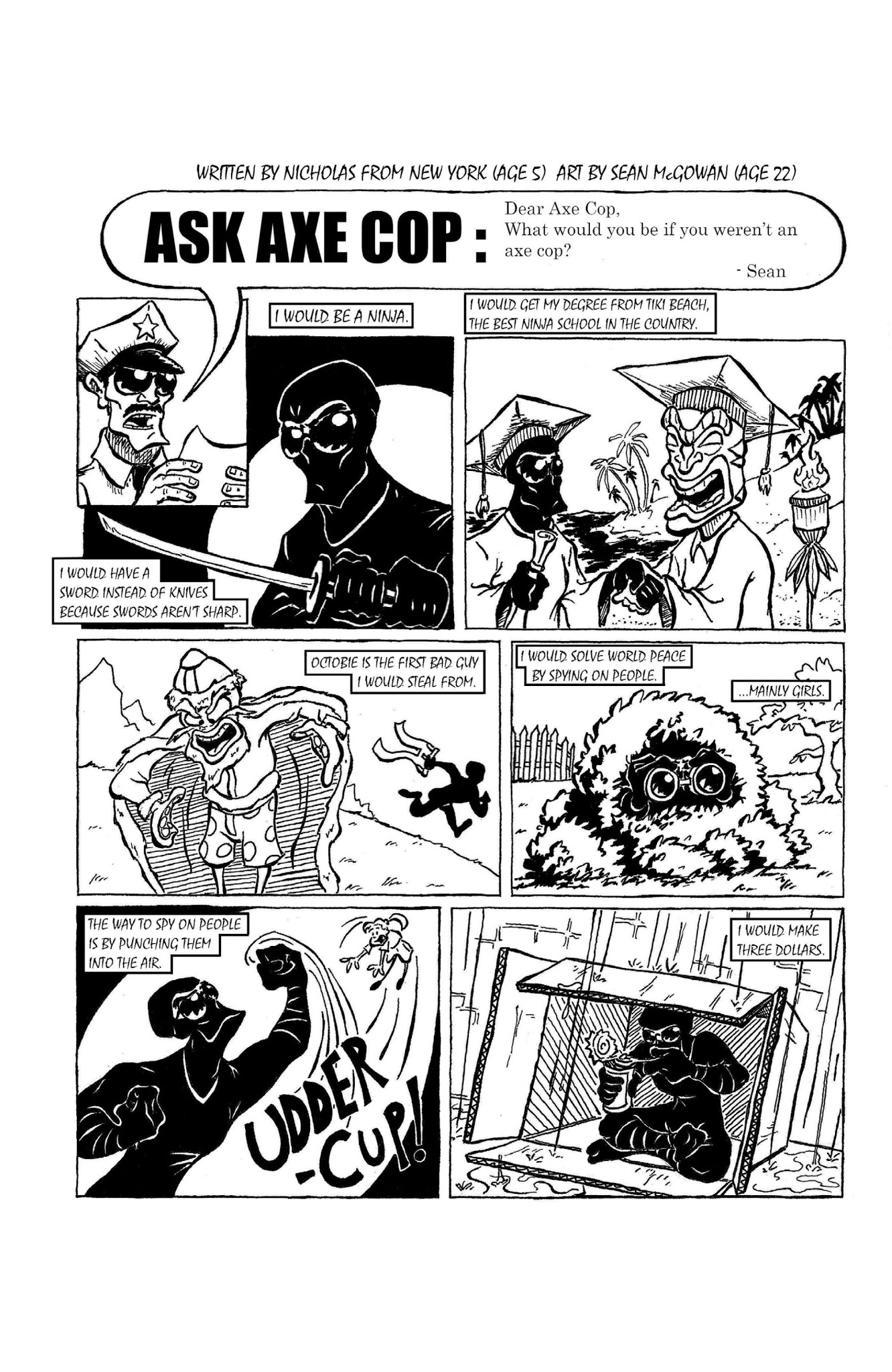 Read online Axe Cop comic -  Issue # TPB 3 - 136