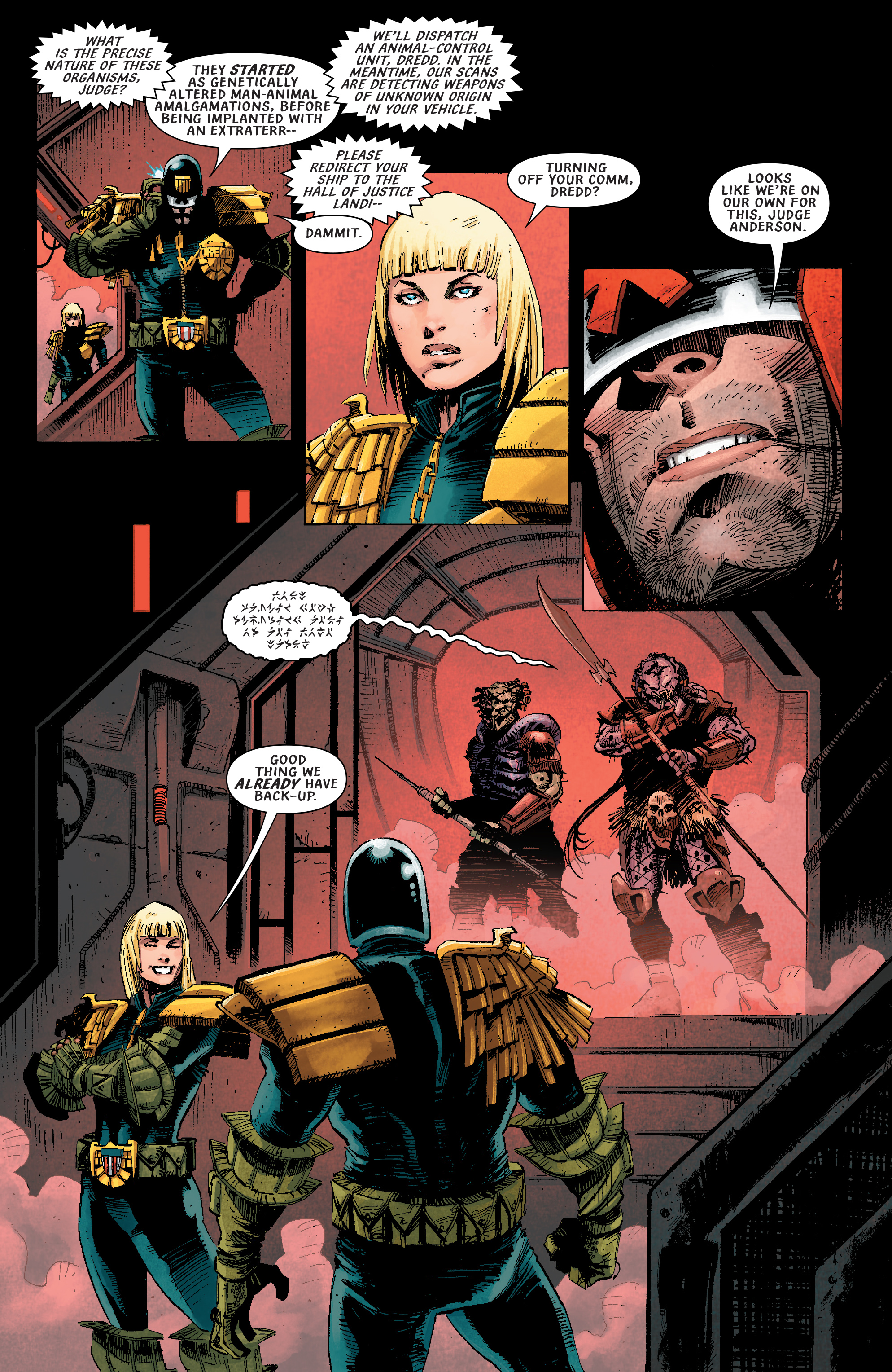 Read online Predator Vs. Judge Dredd Vs. Aliens comic -  Issue #4 - 9