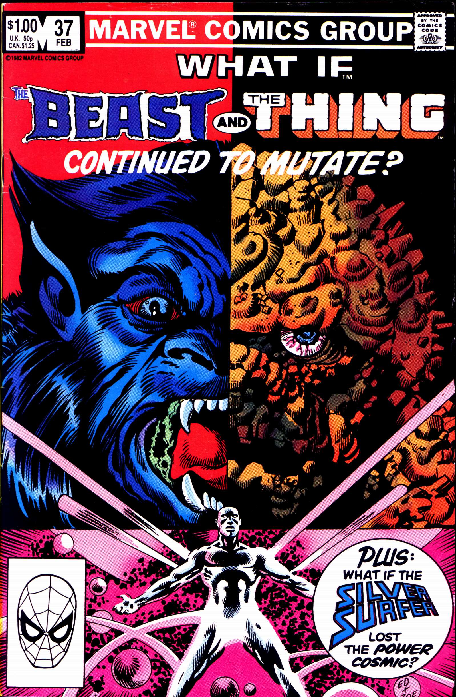 Read online What If? (1977) comic -  Issue #37 - What if Beast and The Thing Continued to Mutate - 1