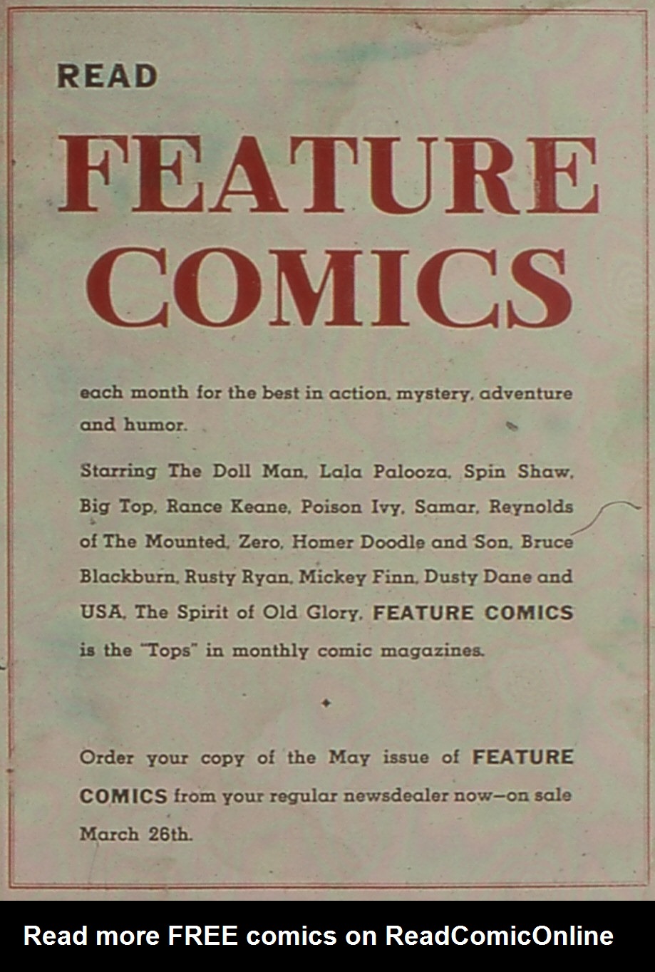 Read online Feature Comics comic -  Issue #43 - 67