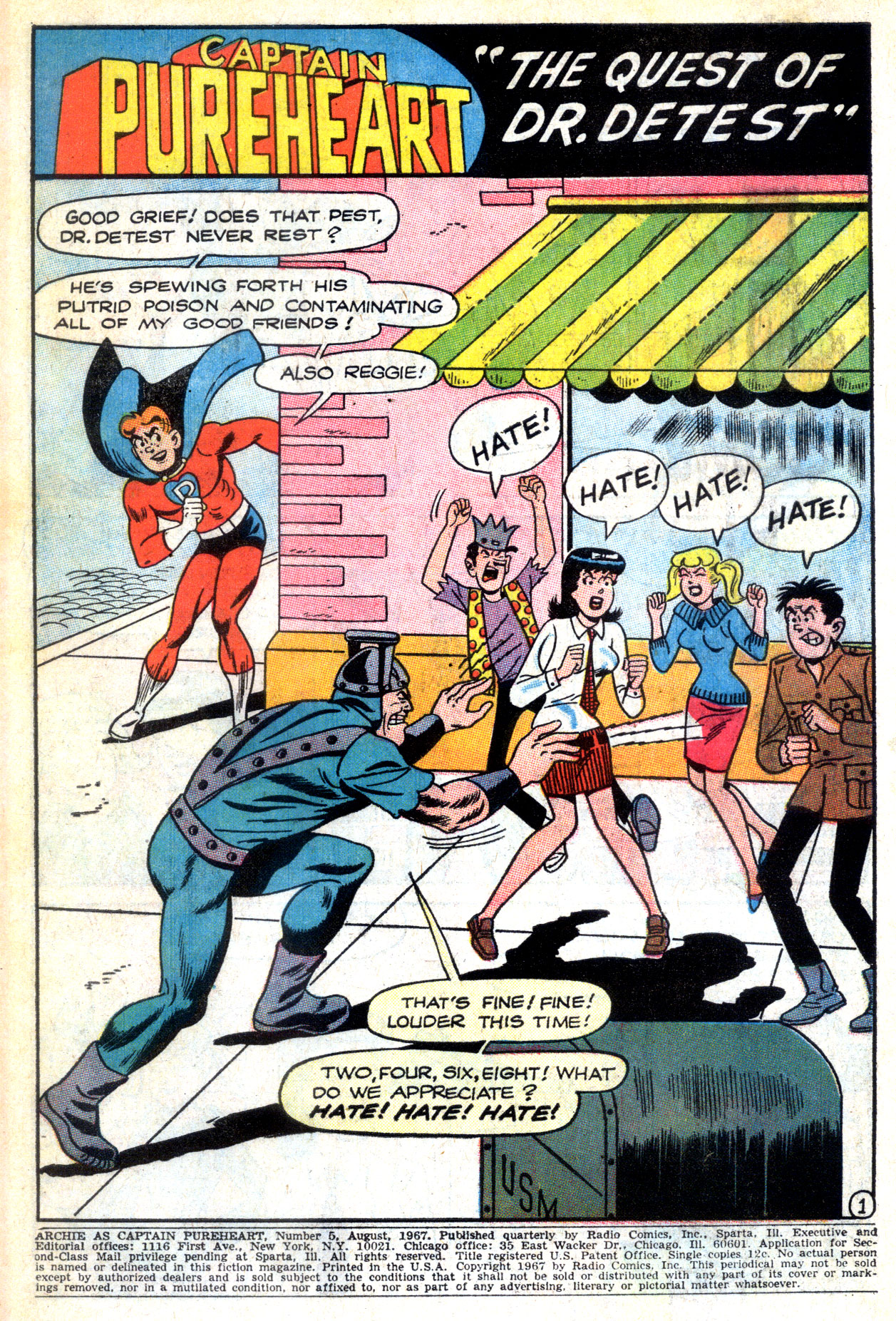 Read online Archie as Captain Pureheart comic -  Issue #5 - 3