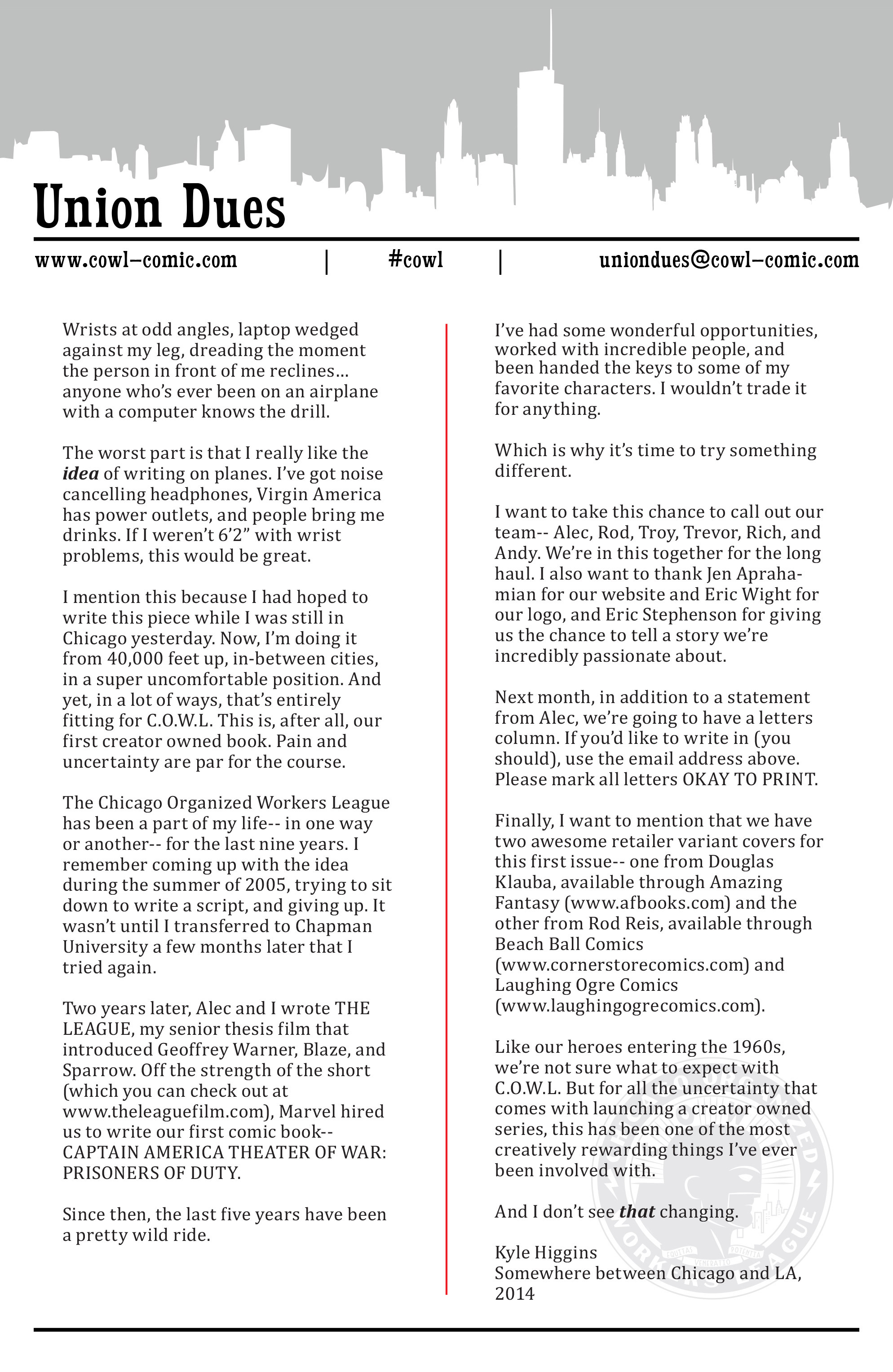 Read online C.O.W.L. comic -  Issue #1 - 29