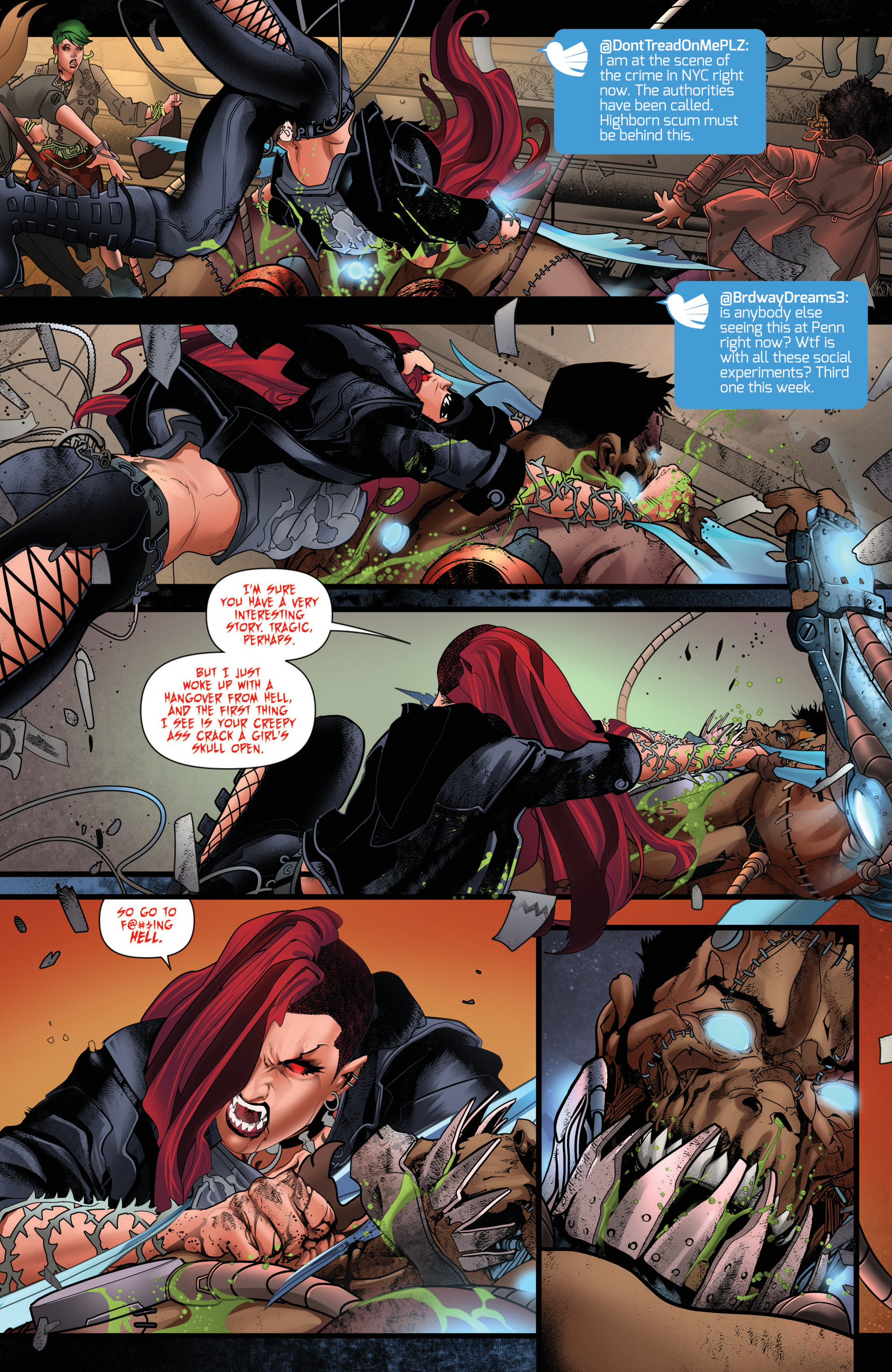 Read online Van Helsing vs Frankenstein comic -  Issue #4 - 6