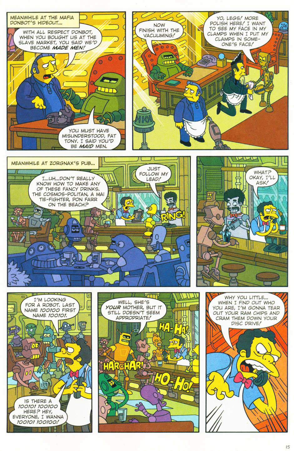 Read online The Simpsons/Futurama Crossover Crisis II comic -  Issue #1 - 16