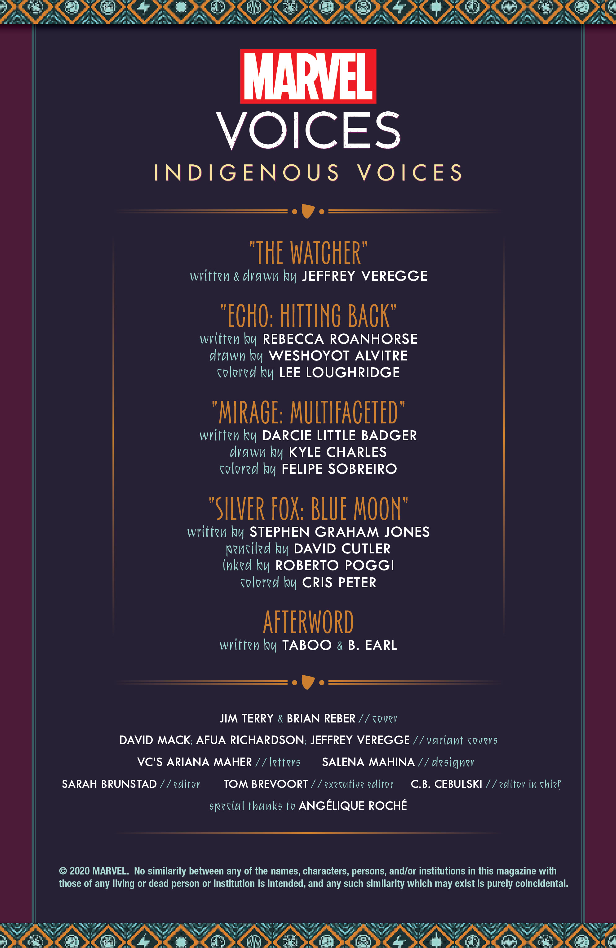 Read online Marvel's Voices: Indigenous Voices comic -  Issue # Full - 34