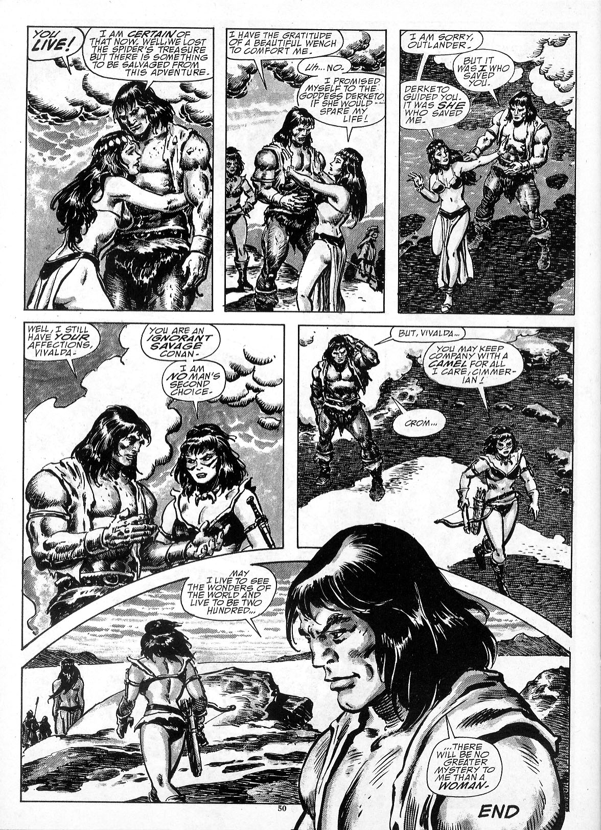 Read online The Savage Sword Of Conan comic -  Issue #183 - 33