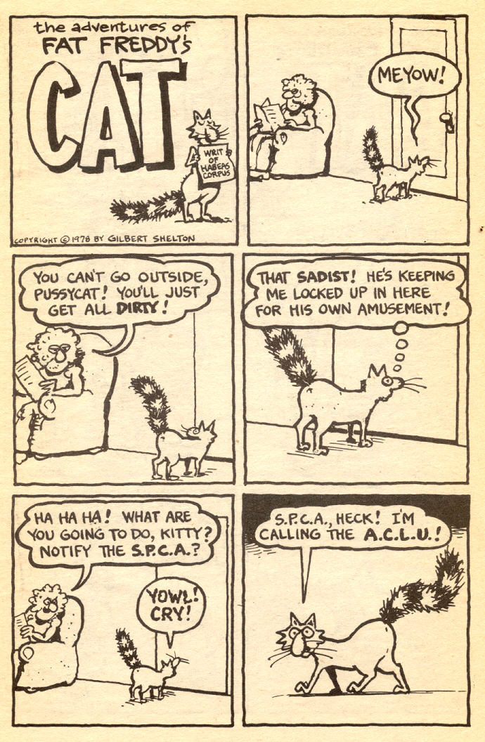 Read online Adventures of Fat Freddy's Cat comic -  Issue #5 - 14