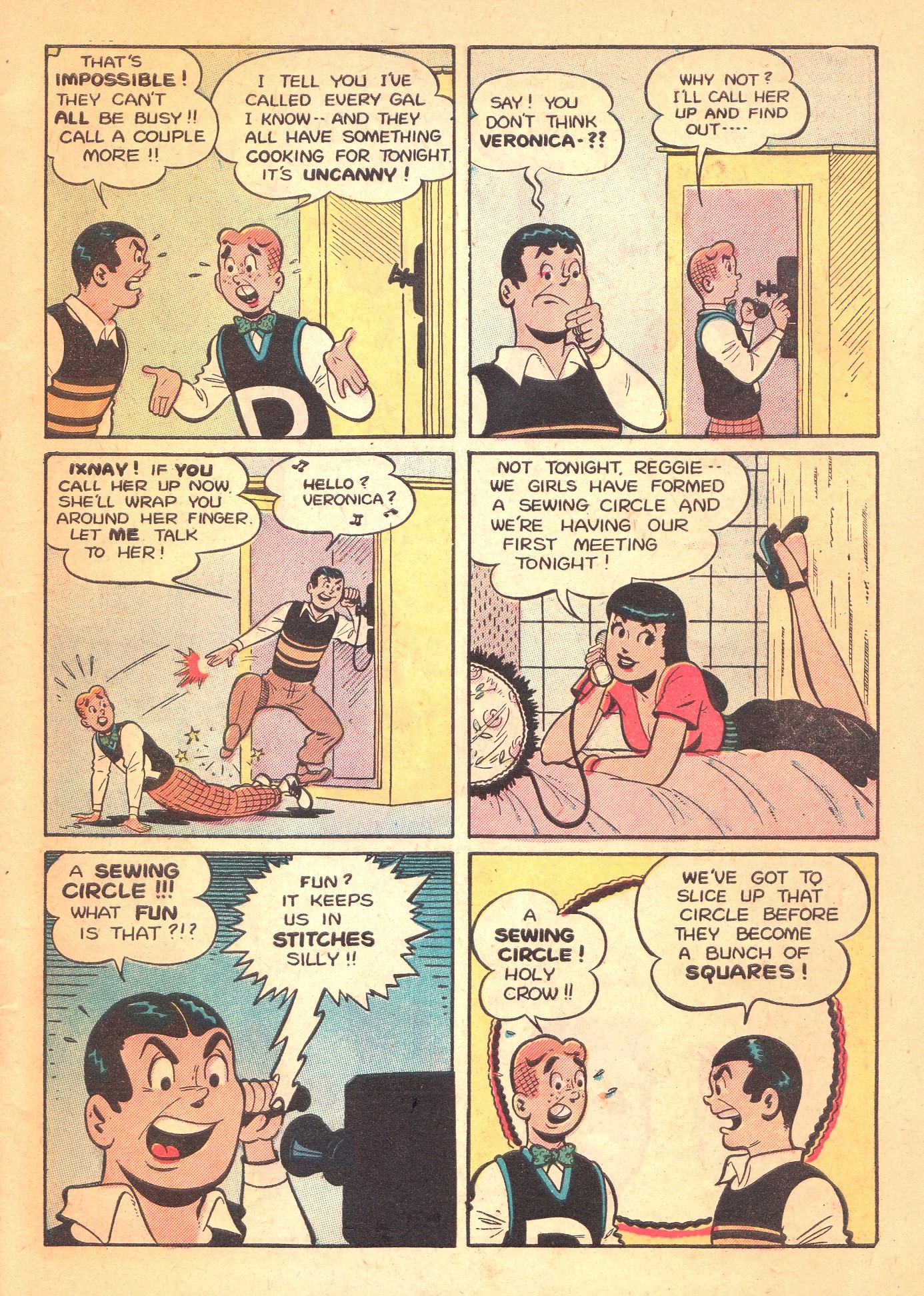 Read online Archie's Rival Reggie comic -  Issue #5 - 7