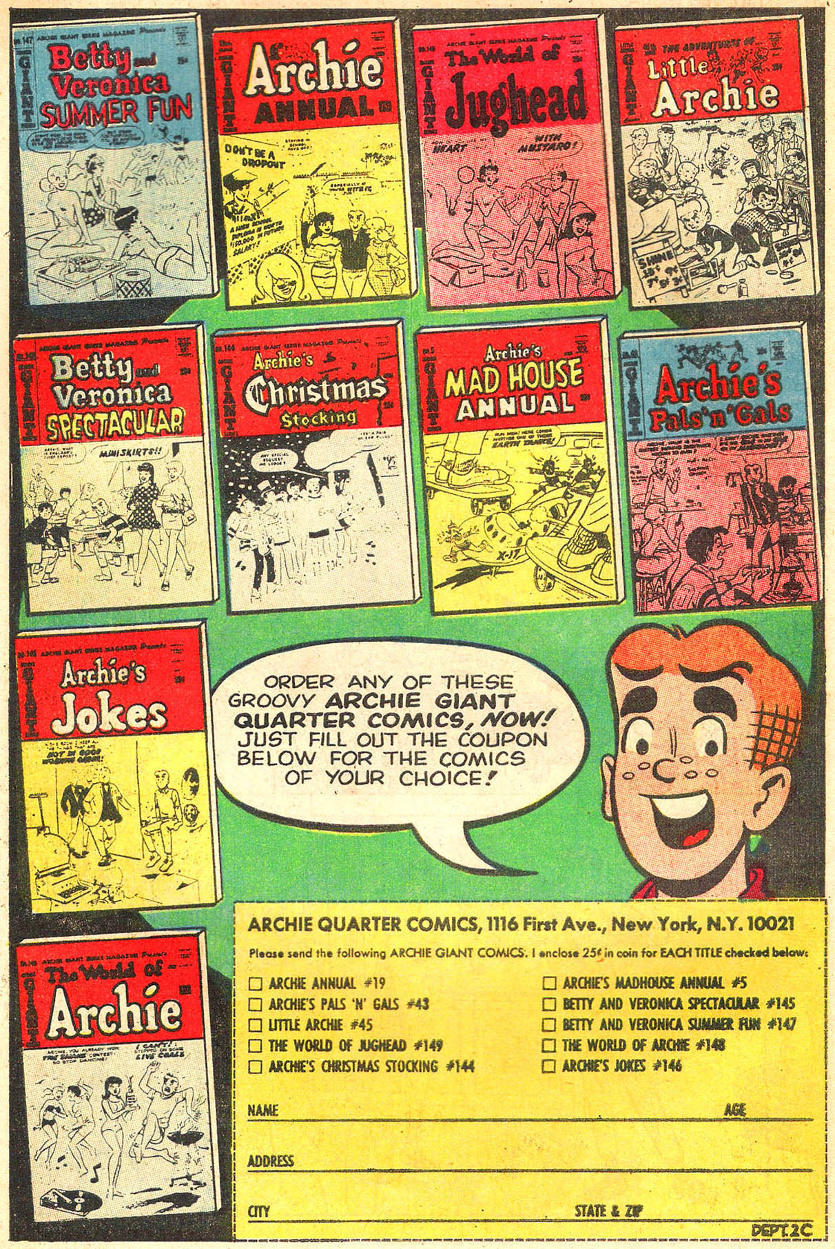 Read online Archie Giant Series Magazine comic -  Issue #150 - 34