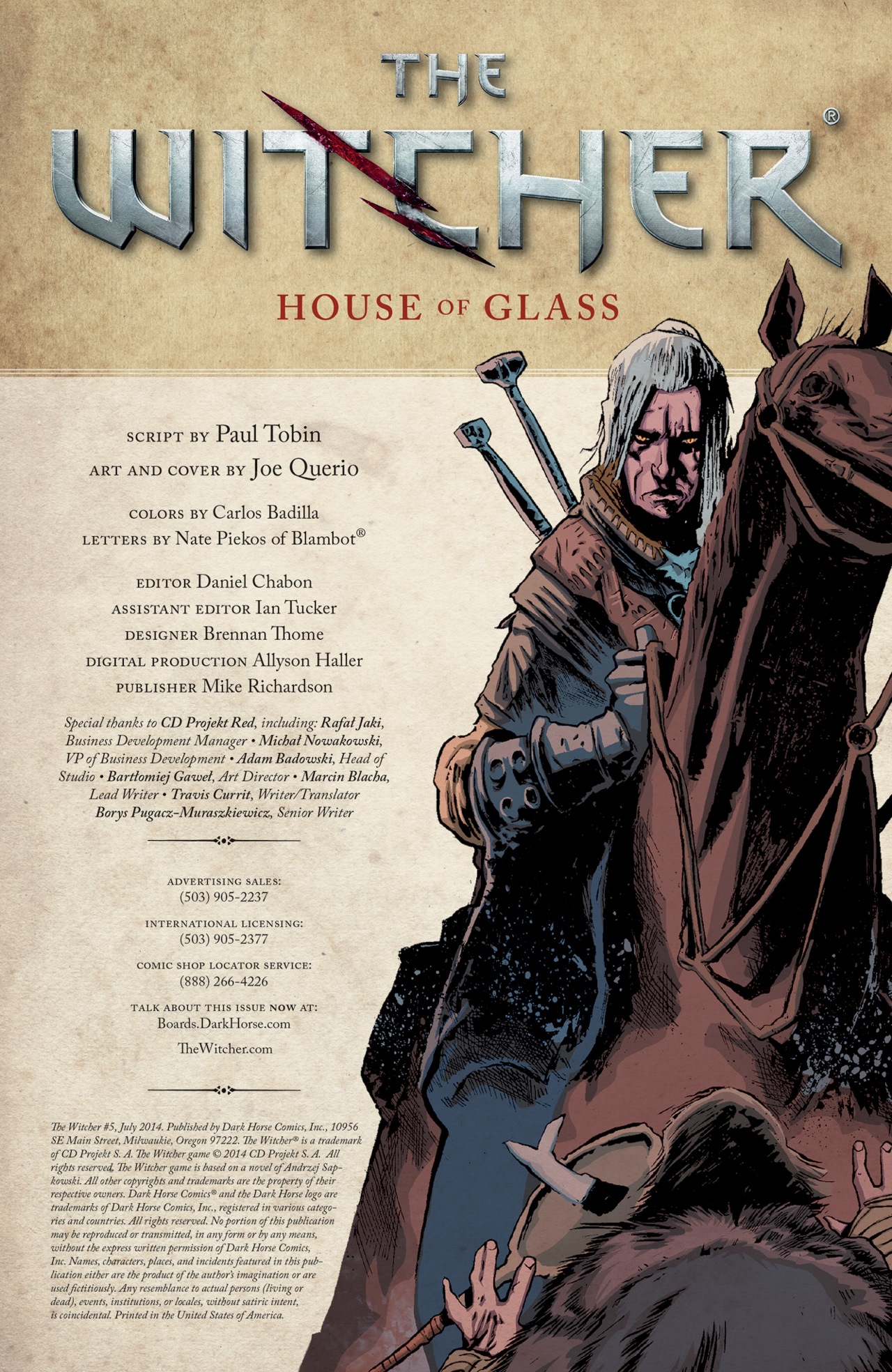 Read online The Witcher (2014) comic -  Issue #5 - 2