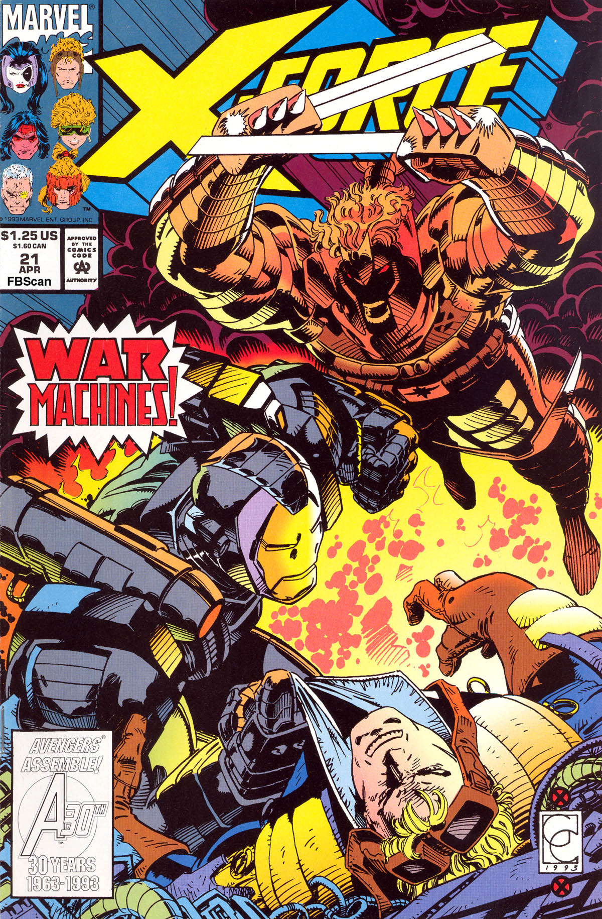 Read online X-Force (1991) comic -  Issue #21 - 1