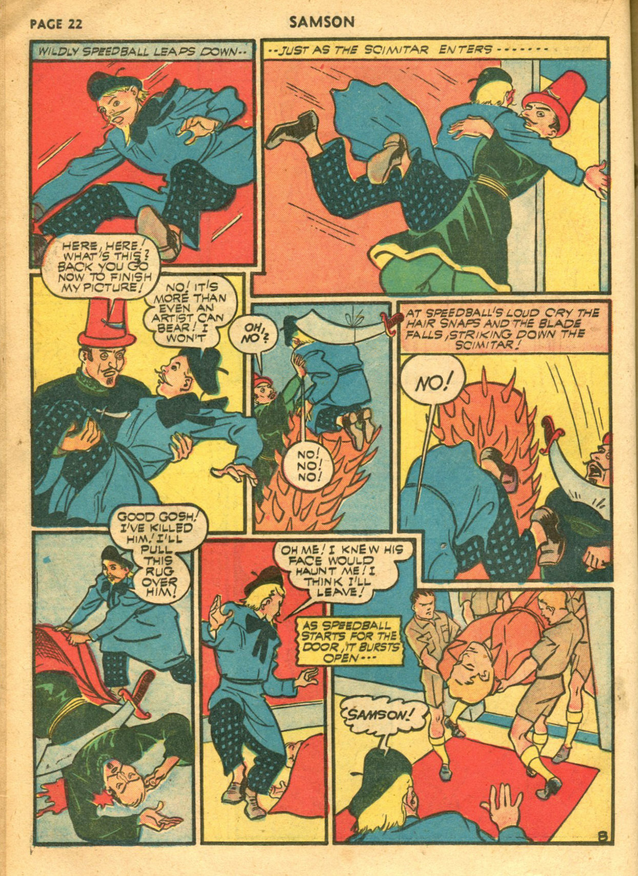 Read online Samson (1940) comic -  Issue #6 - 24