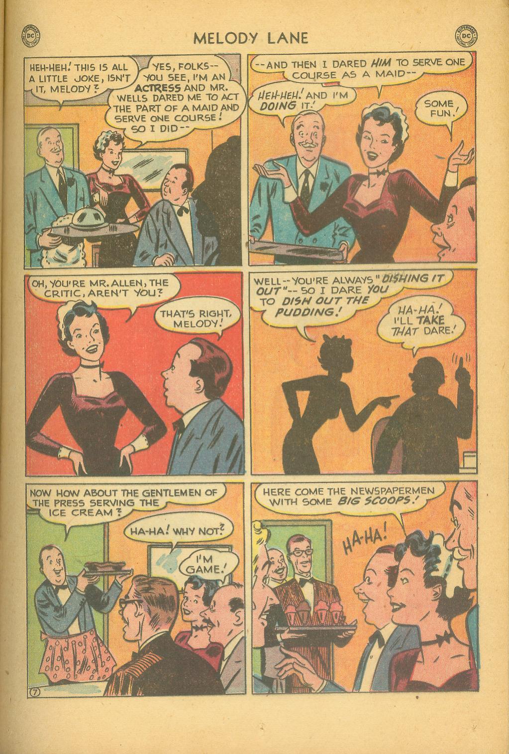 Read online Miss Melody Lane of Broadway comic -  Issue #1 - 35