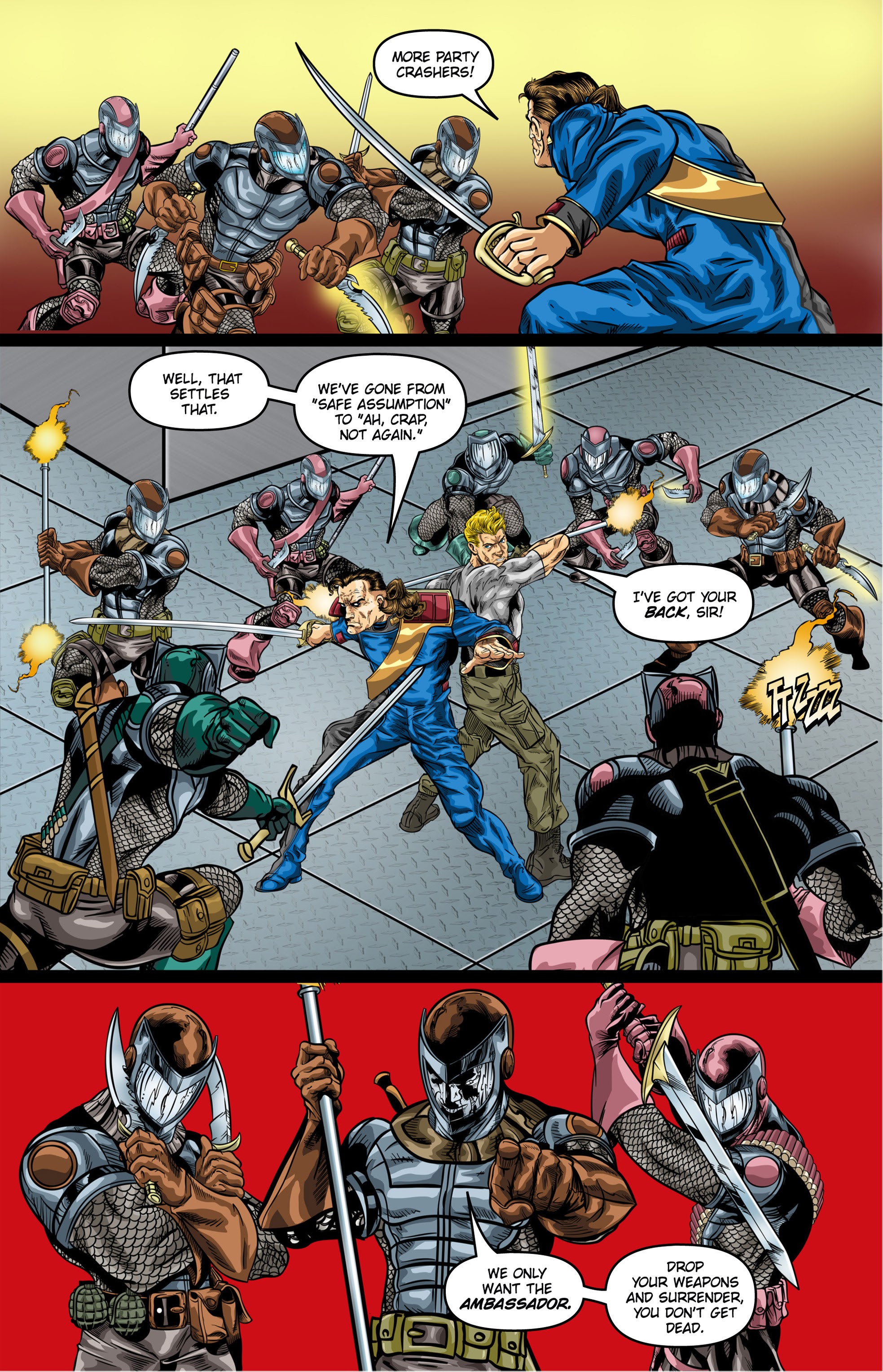 Read online William Shatner's Man O' War comic -  Issue #6 - 16