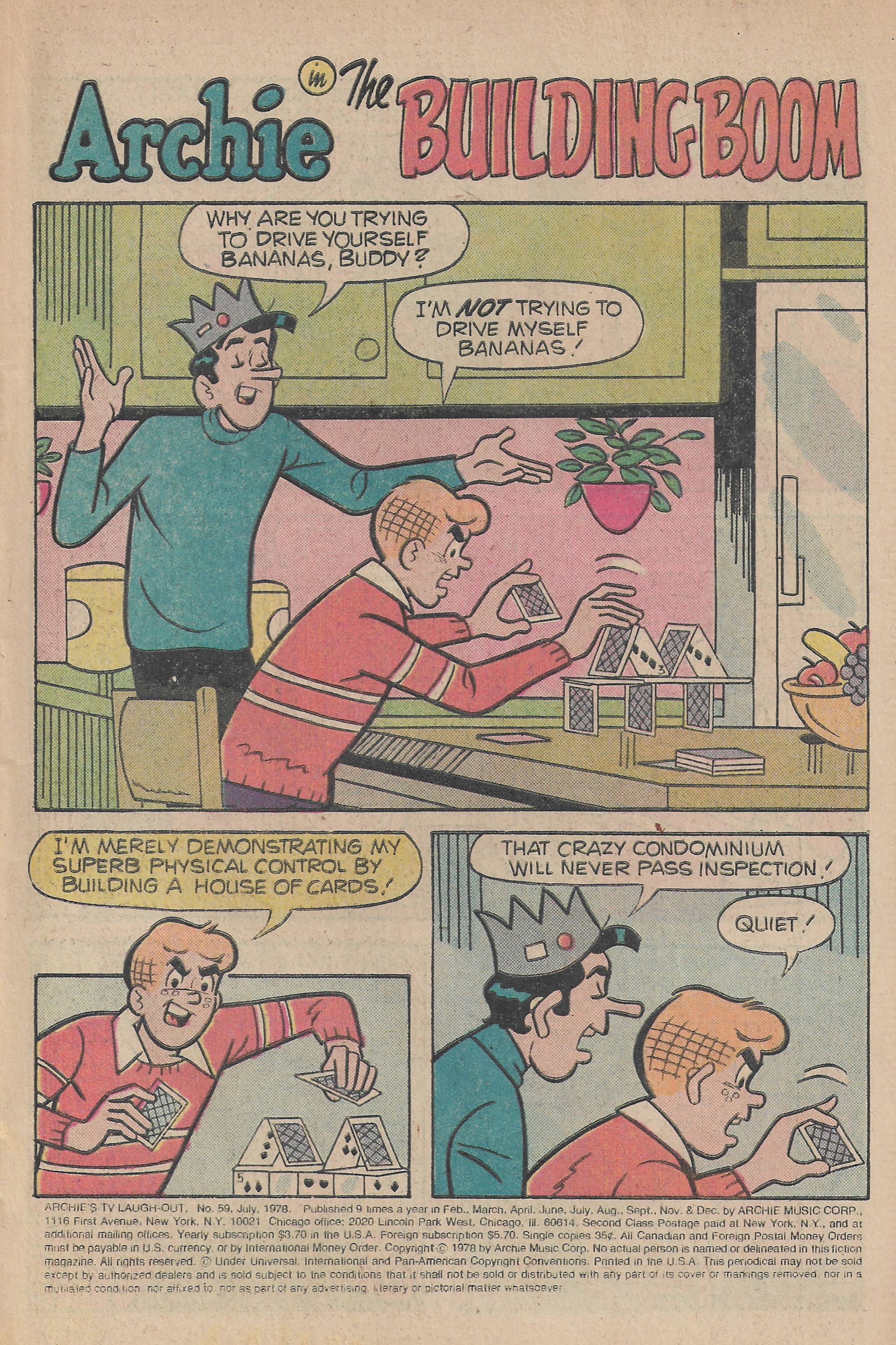 Read online Archie's TV Laugh-Out comic -  Issue #59 - 3