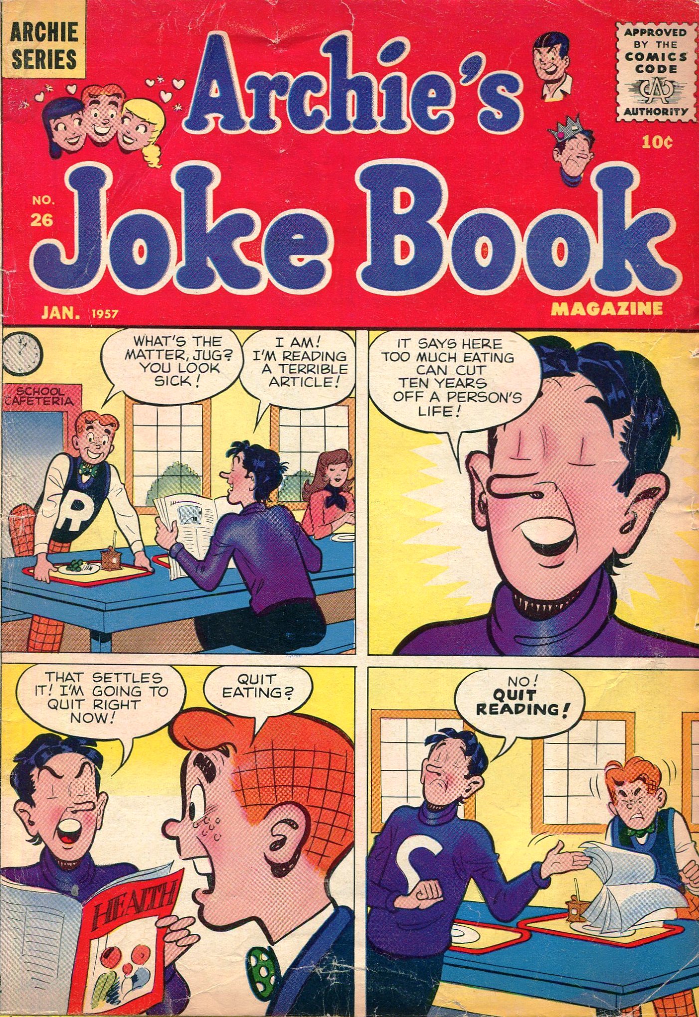 Read online Archie's Joke Book Magazine comic -  Issue #26 - 1
