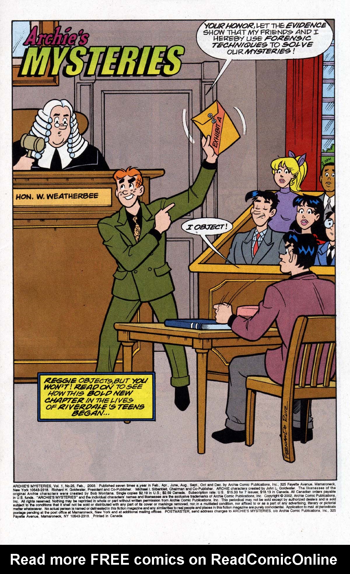 Read online Archie's Weird Mysteries comic -  Issue #25 - 2