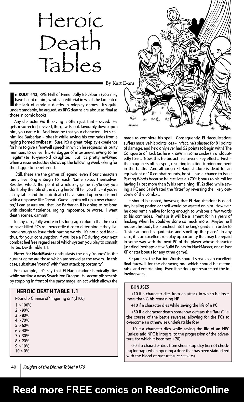 Read online Knights of the Dinner Table comic -  Issue #170 - 42