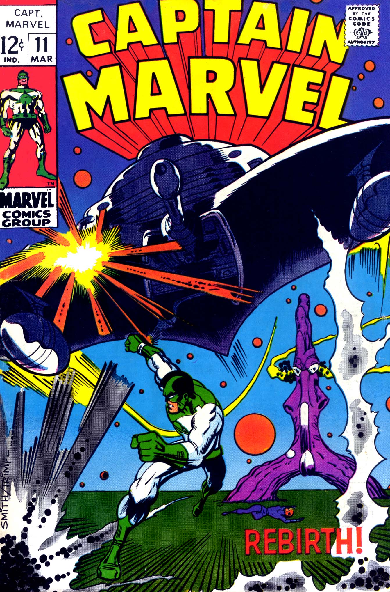 Read online Captain Marvel (1968) comic -  Issue #11 - 1