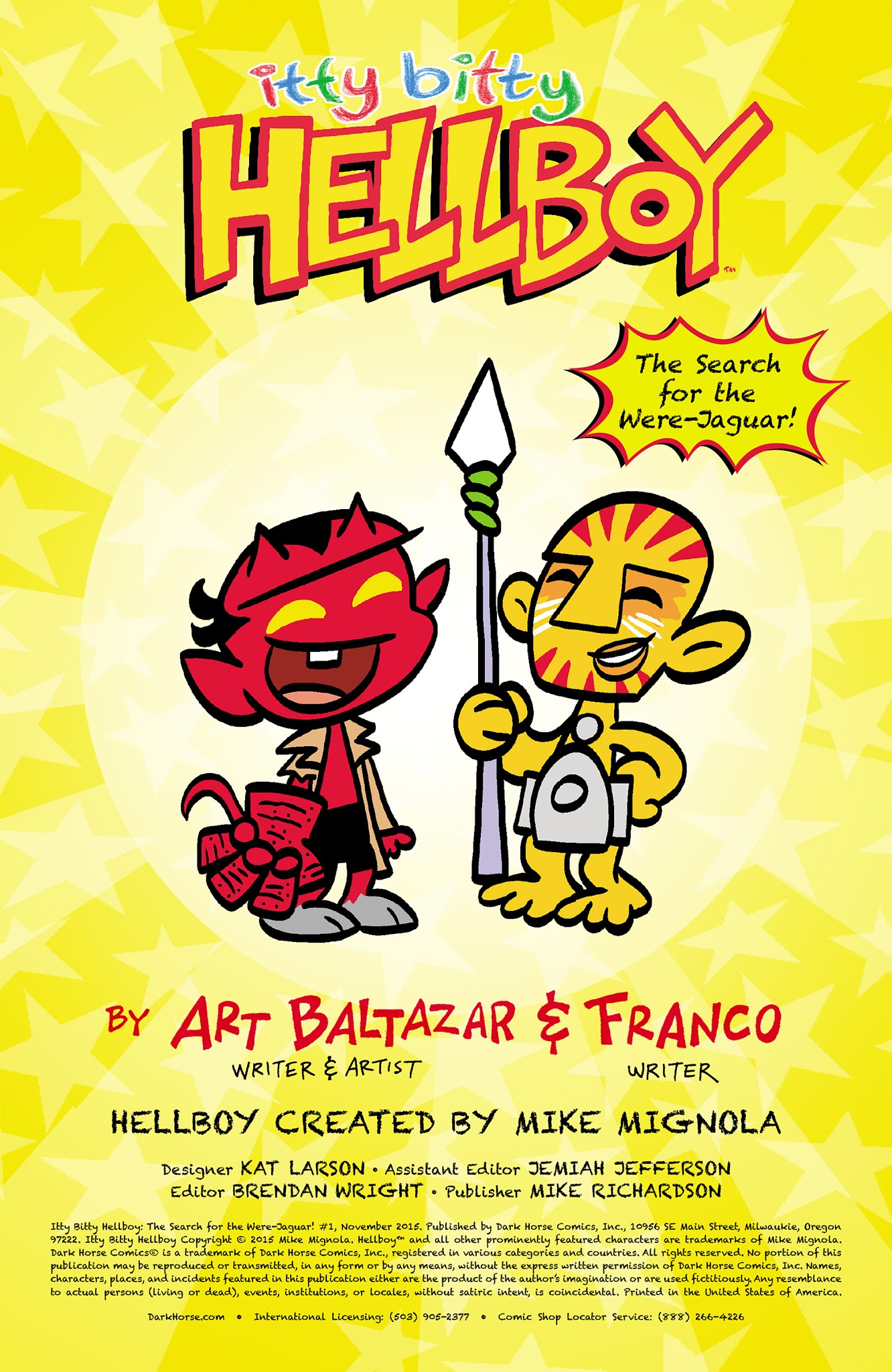 Read online Itty Bitty Hellboy: The Search for the Were-Jaguar! comic -  Issue #1 - 2