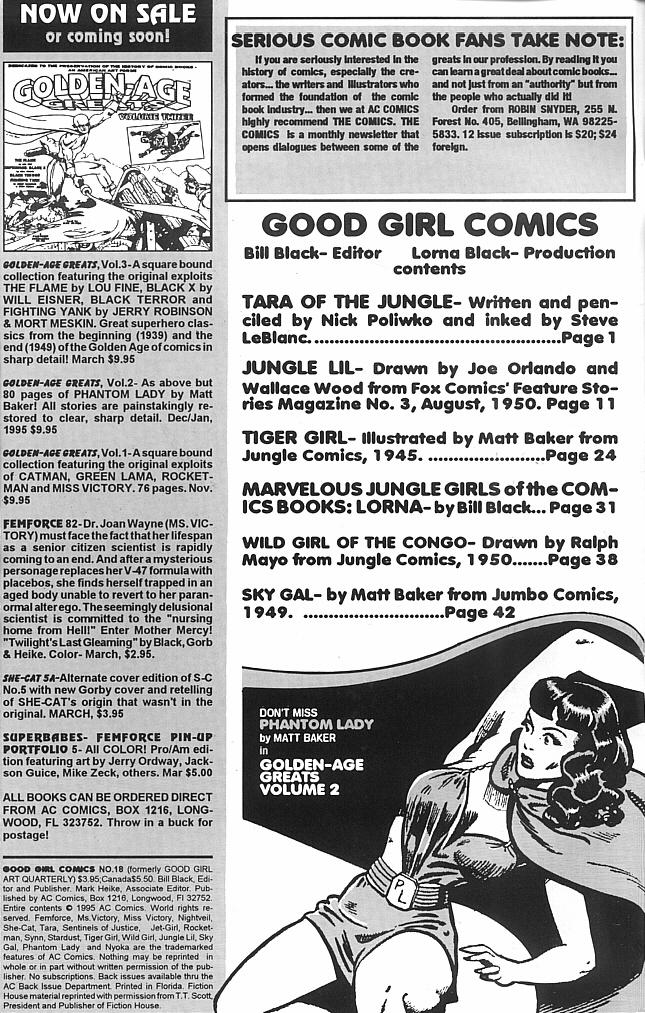 Read online Good Girl Art Quarterly comic -  Issue #18 - 2