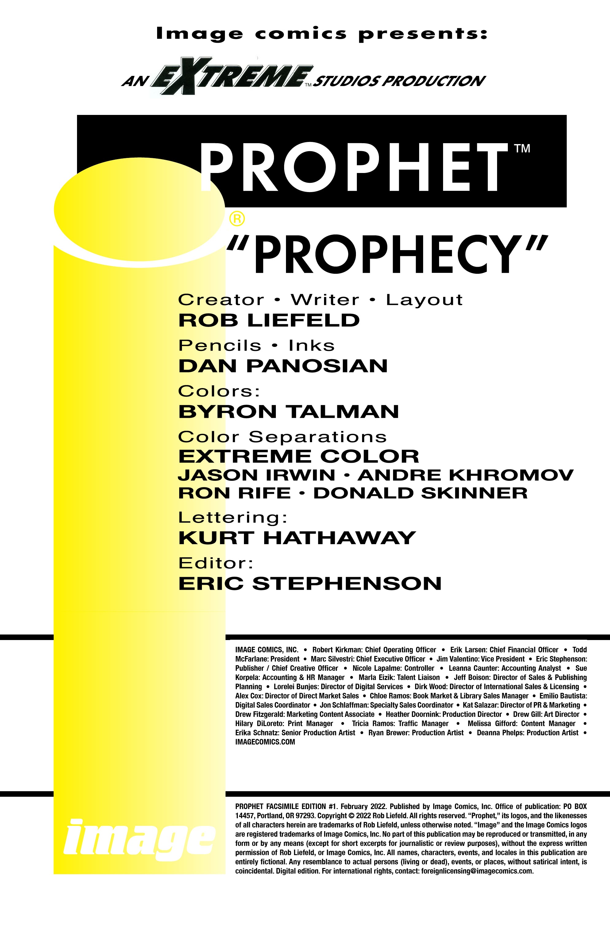 Read online Prophet: Facsimile Editions comic -  Issue # Full - 2