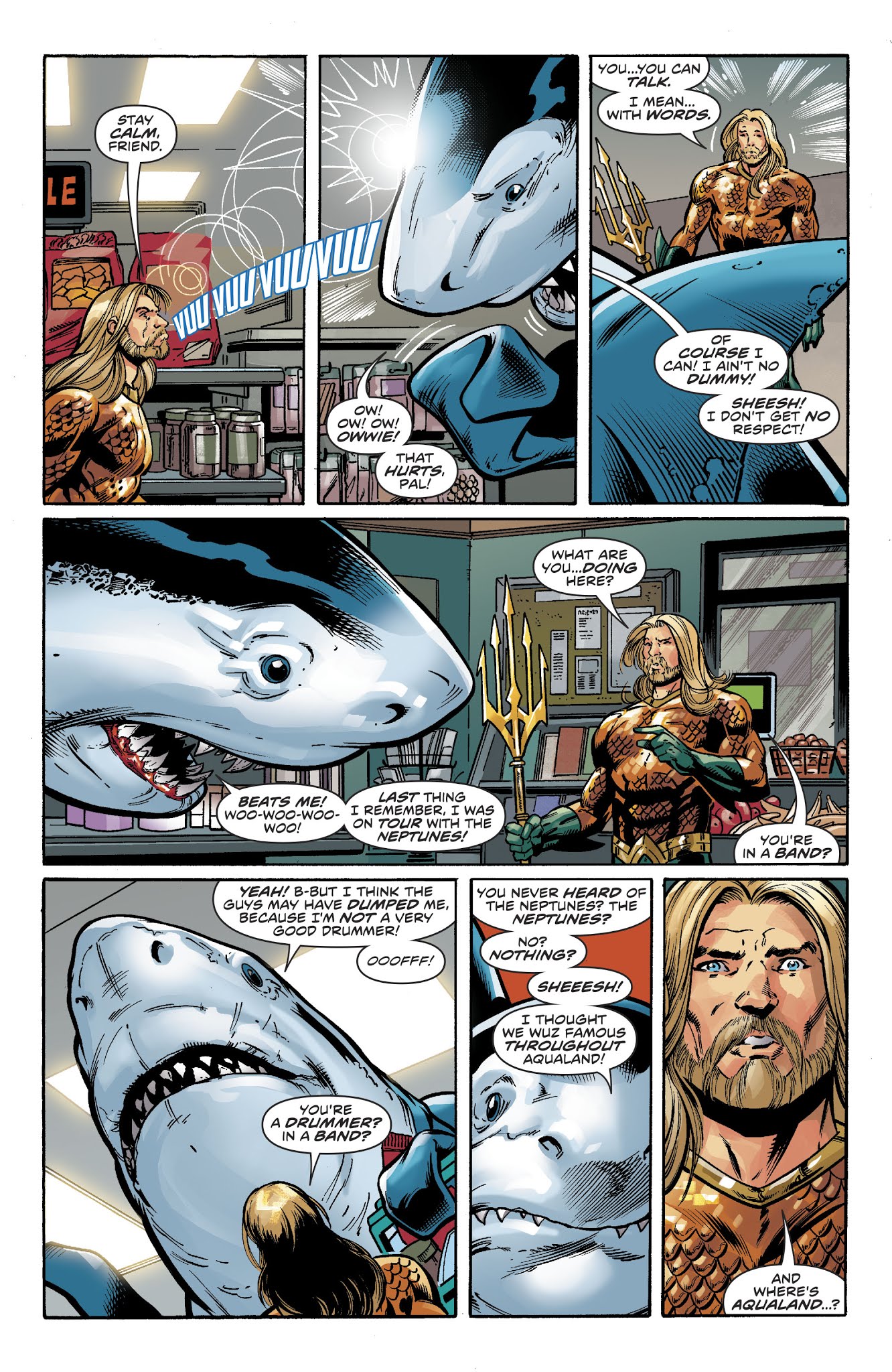 Read online DC Meets Hanna-Barbera comic -  Issue # Issue Aquaman - Jabberjaw - 10