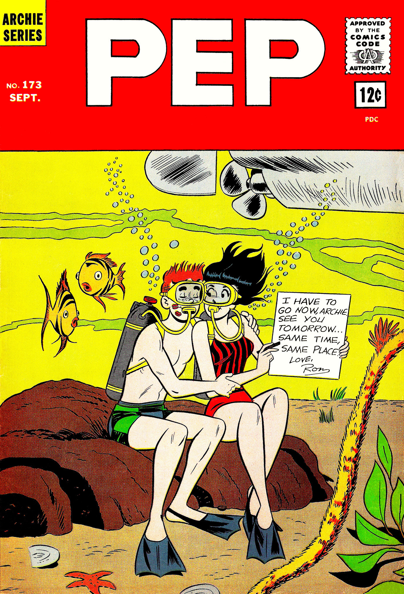 Read online Pep Comics comic -  Issue #173 - 1