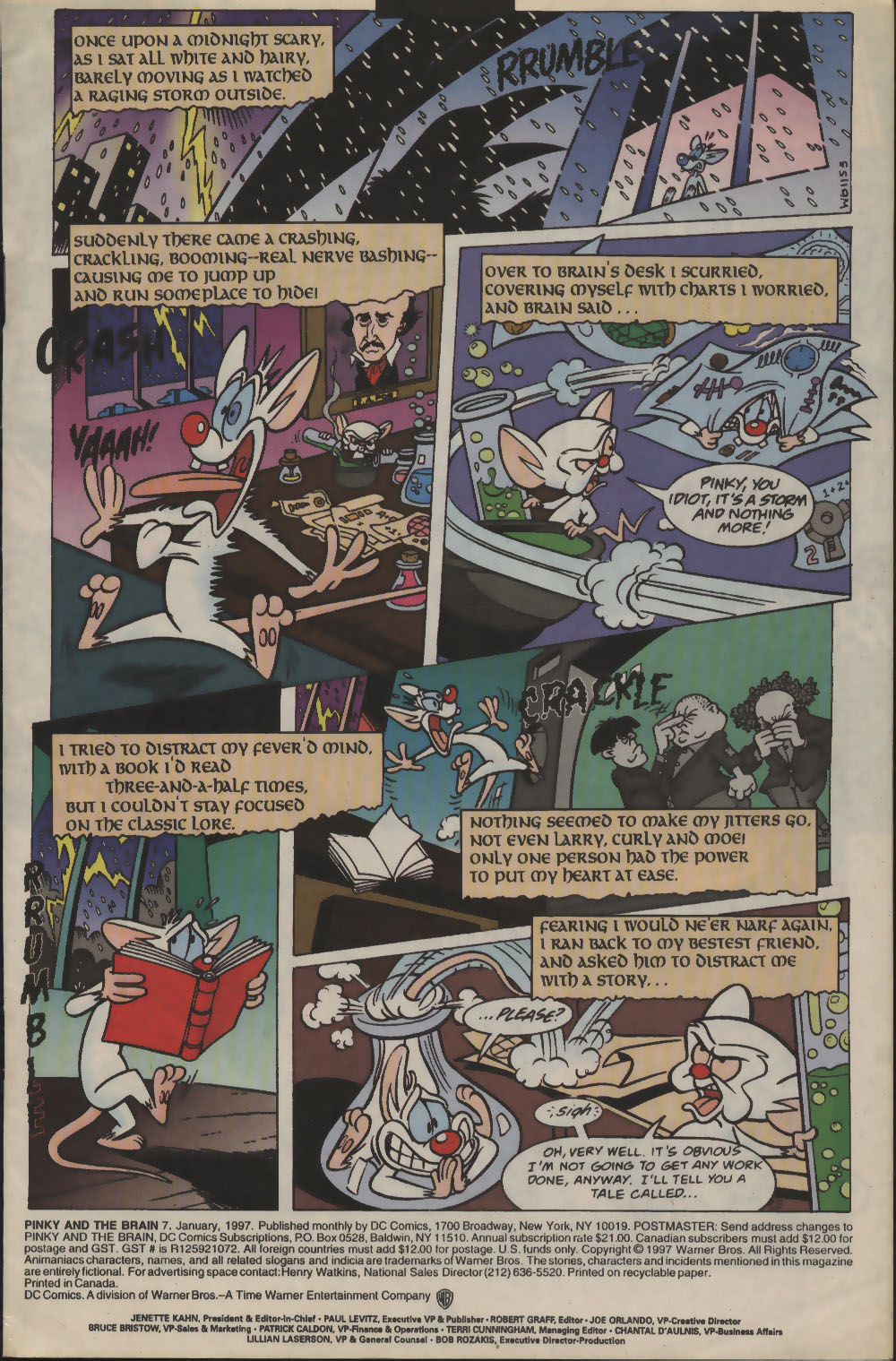 Read online Pinky and The Brain comic -  Issue #7 - 2