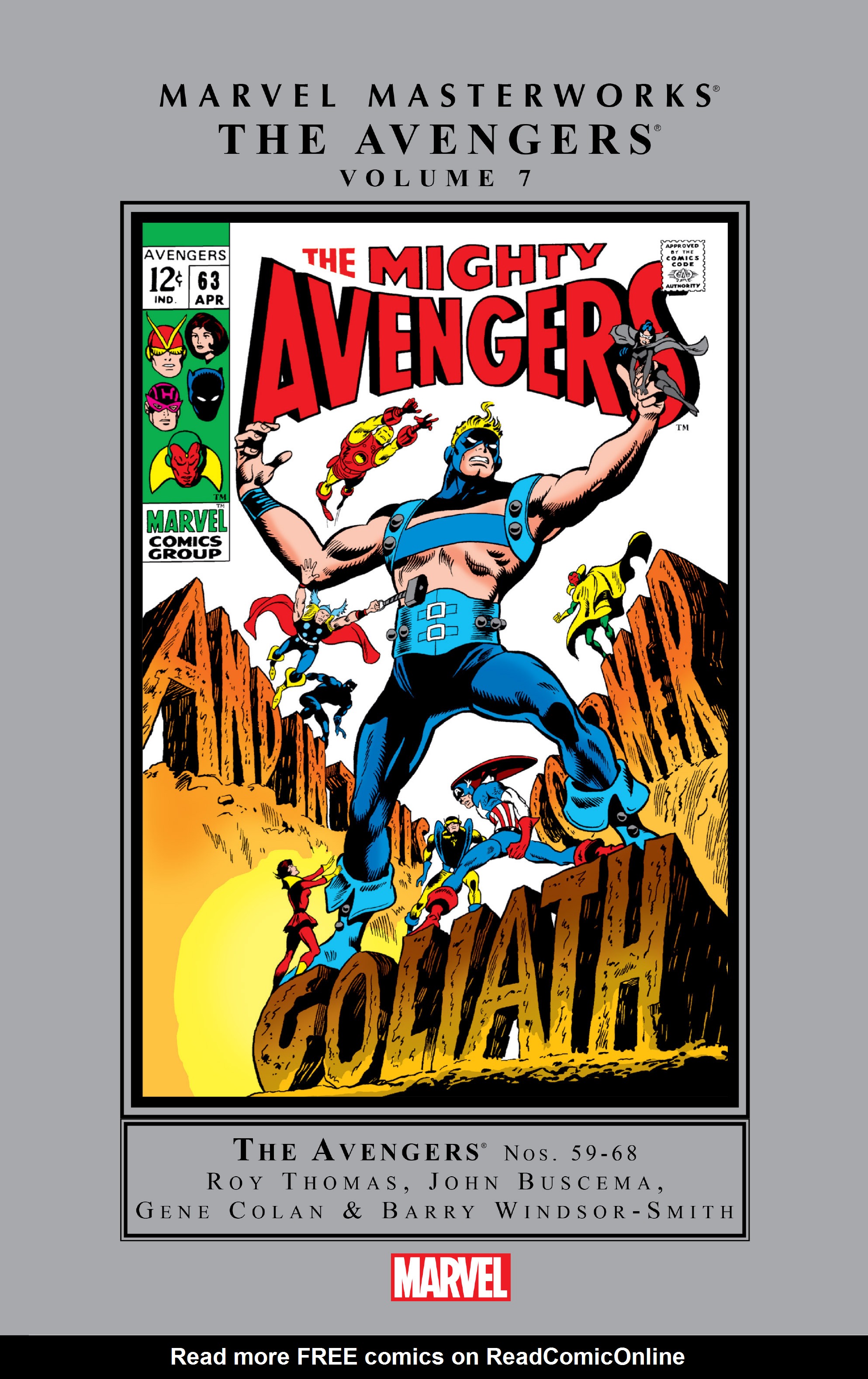 Read online Marvel Masterworks: The Avengers comic -  Issue # TPB 7 (Part 1) - 1