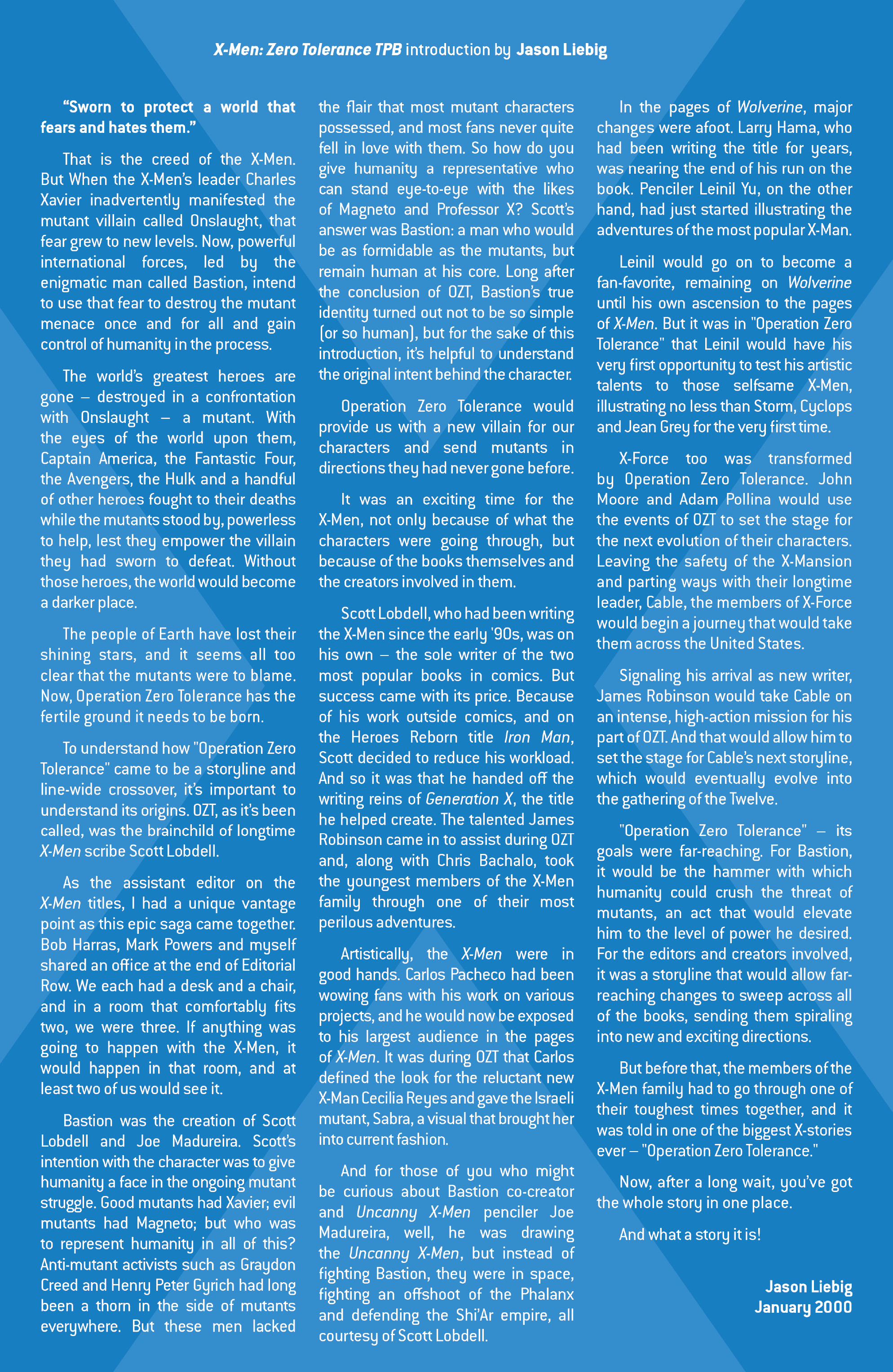 Read online X-Men Milestones: Operation Zero Tolerance comic -  Issue # TPB (Part 5) - 28