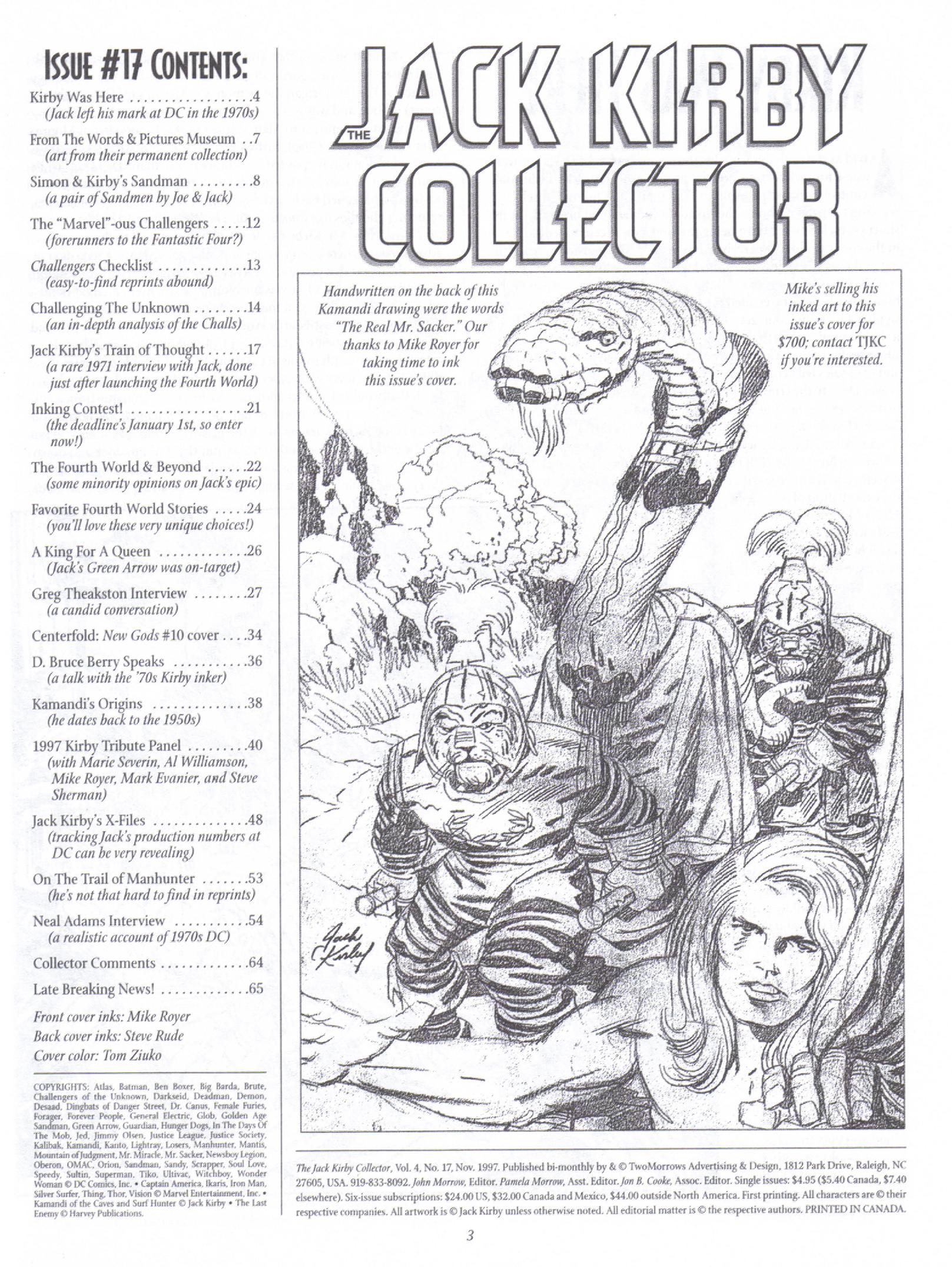 Read online The Jack Kirby Collector comic -  Issue #17 - 3
