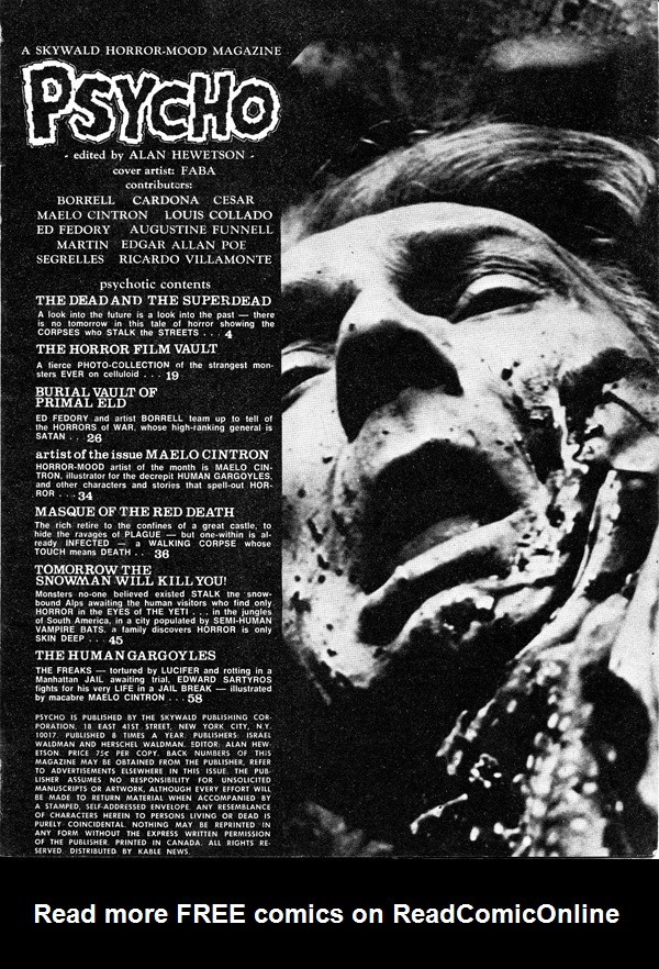 Read online Psycho comic -  Issue #20 - 3