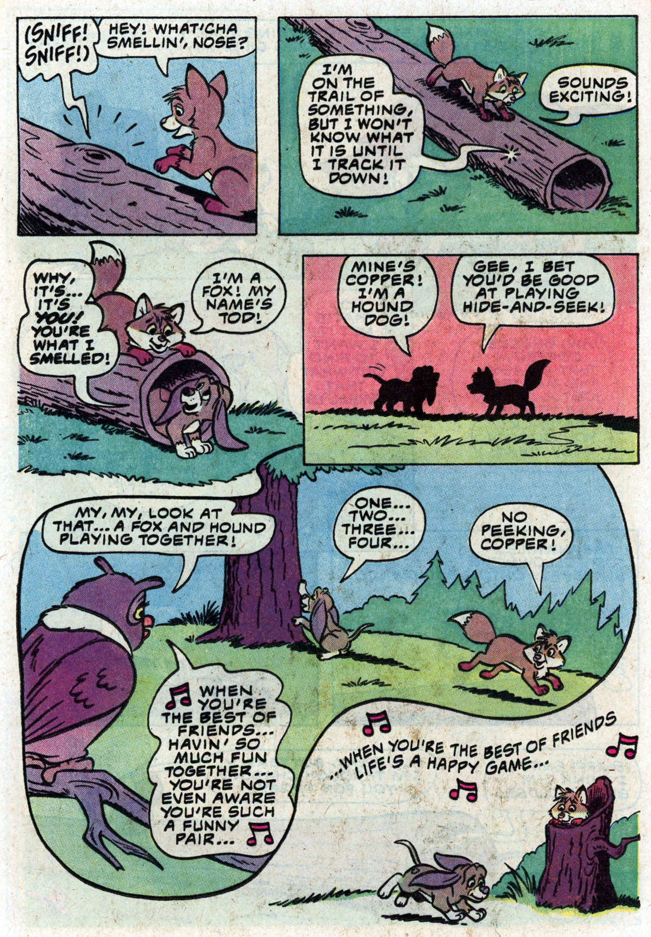 Read online Walt Disney Productions' The Fox and the Hound comic -  Issue #1 - 16