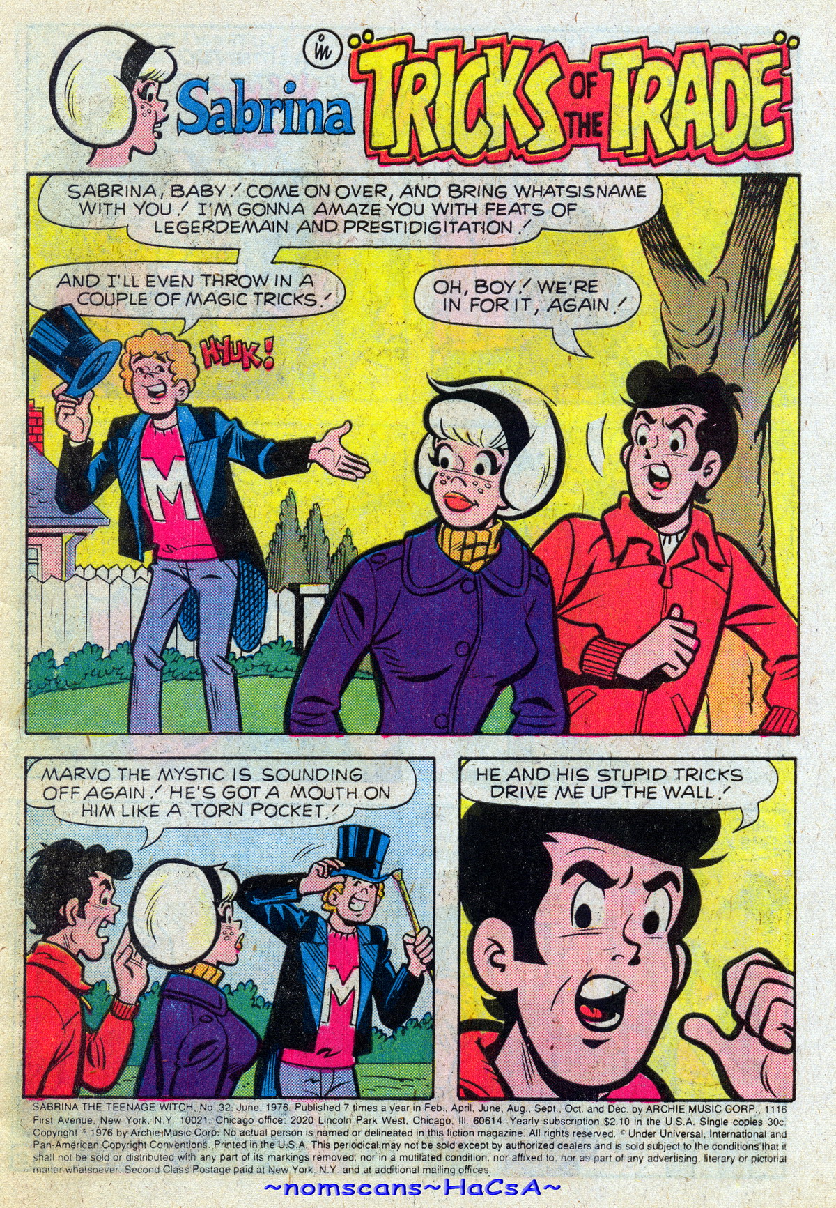 Read online Sabrina The Teenage Witch (1971) comic -  Issue #32 - 3