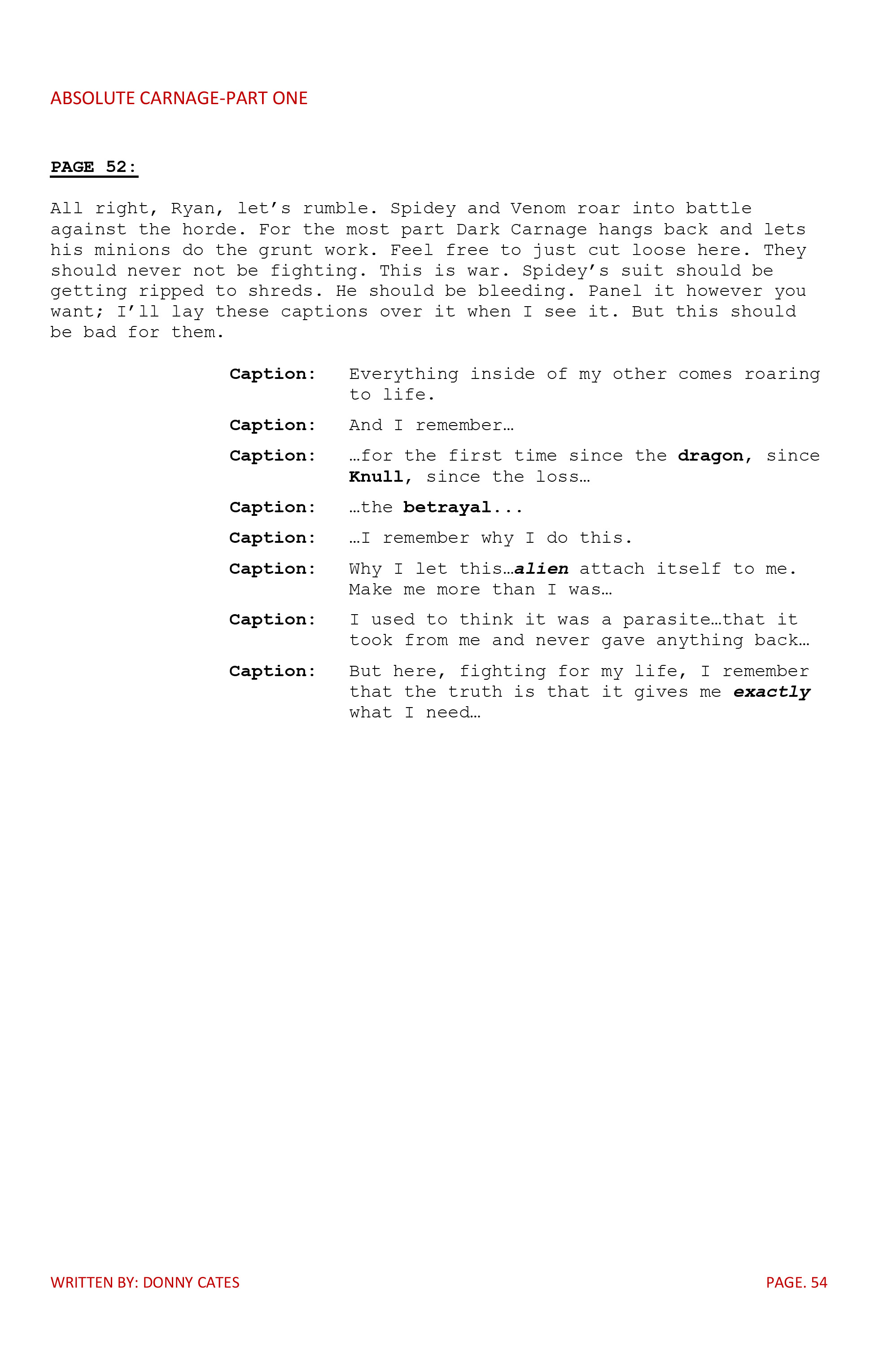 Read online Absolute Carnage comic -  Issue # _Director's Cut (Part 2) - 35
