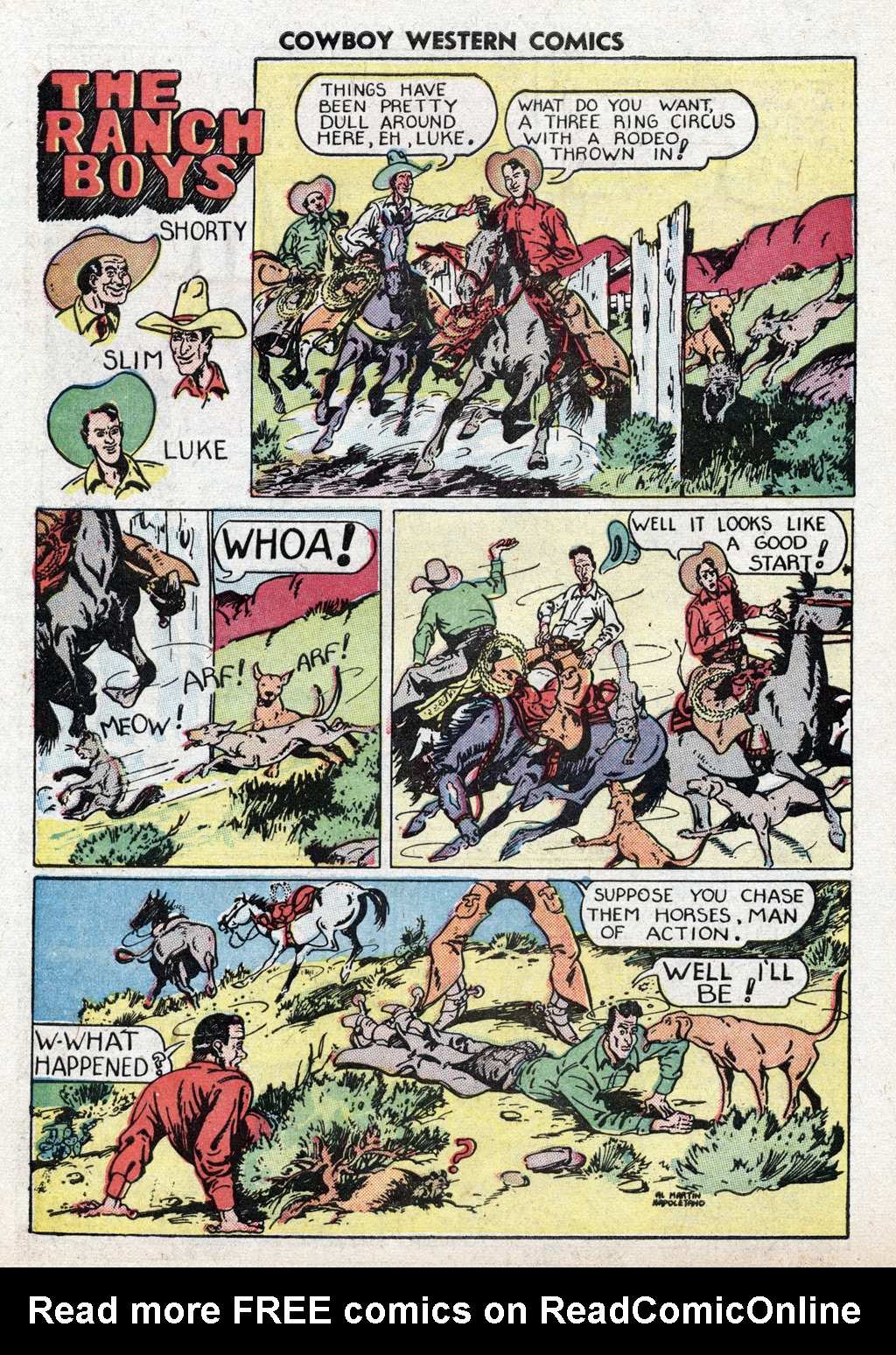 Read online Cowboy Western Comics (1948) comic -  Issue #22 - 24
