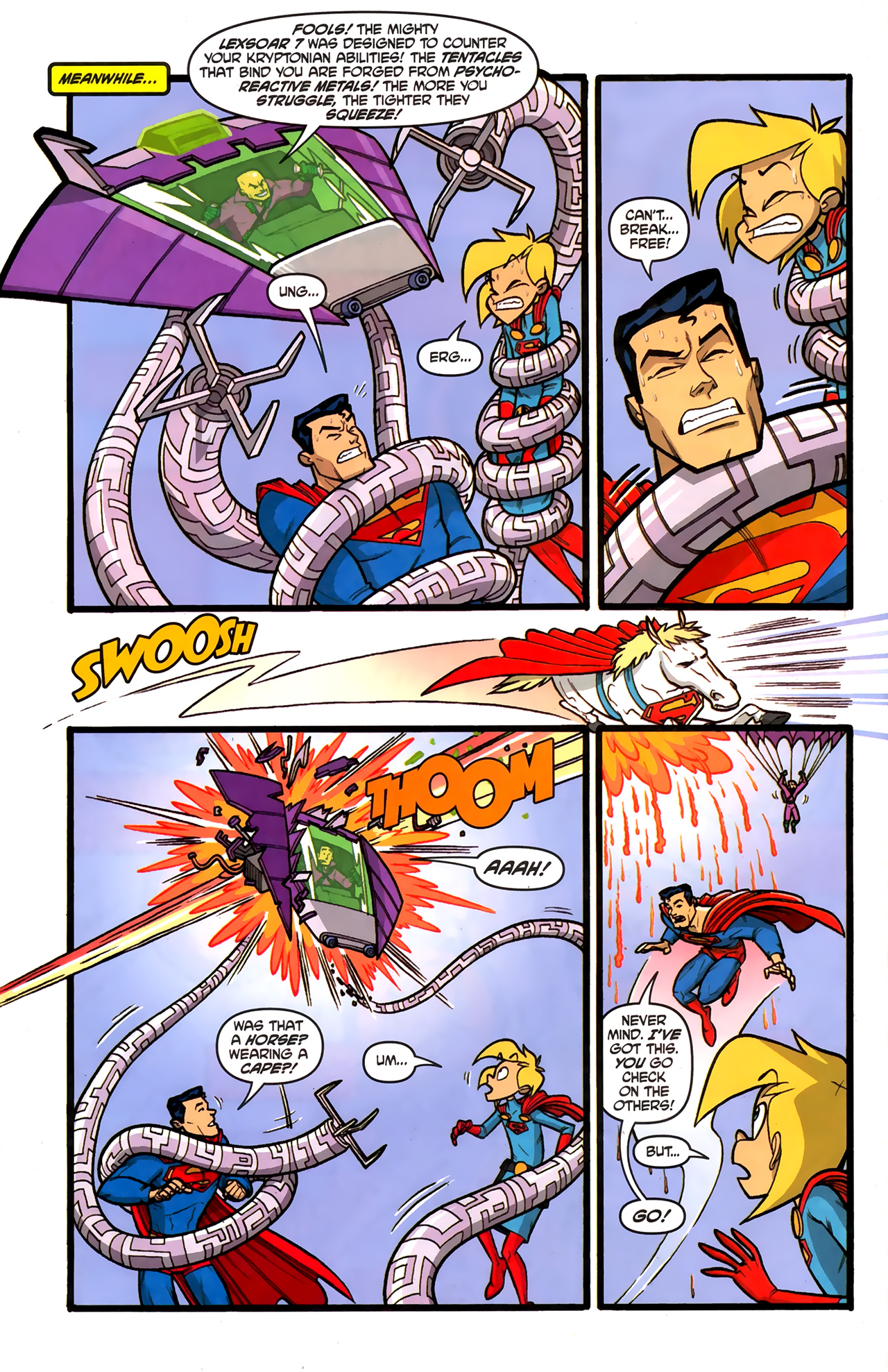 Read online Supergirl: Cosmic Adventures in the 8th Grade comic -  Issue #6 - 3