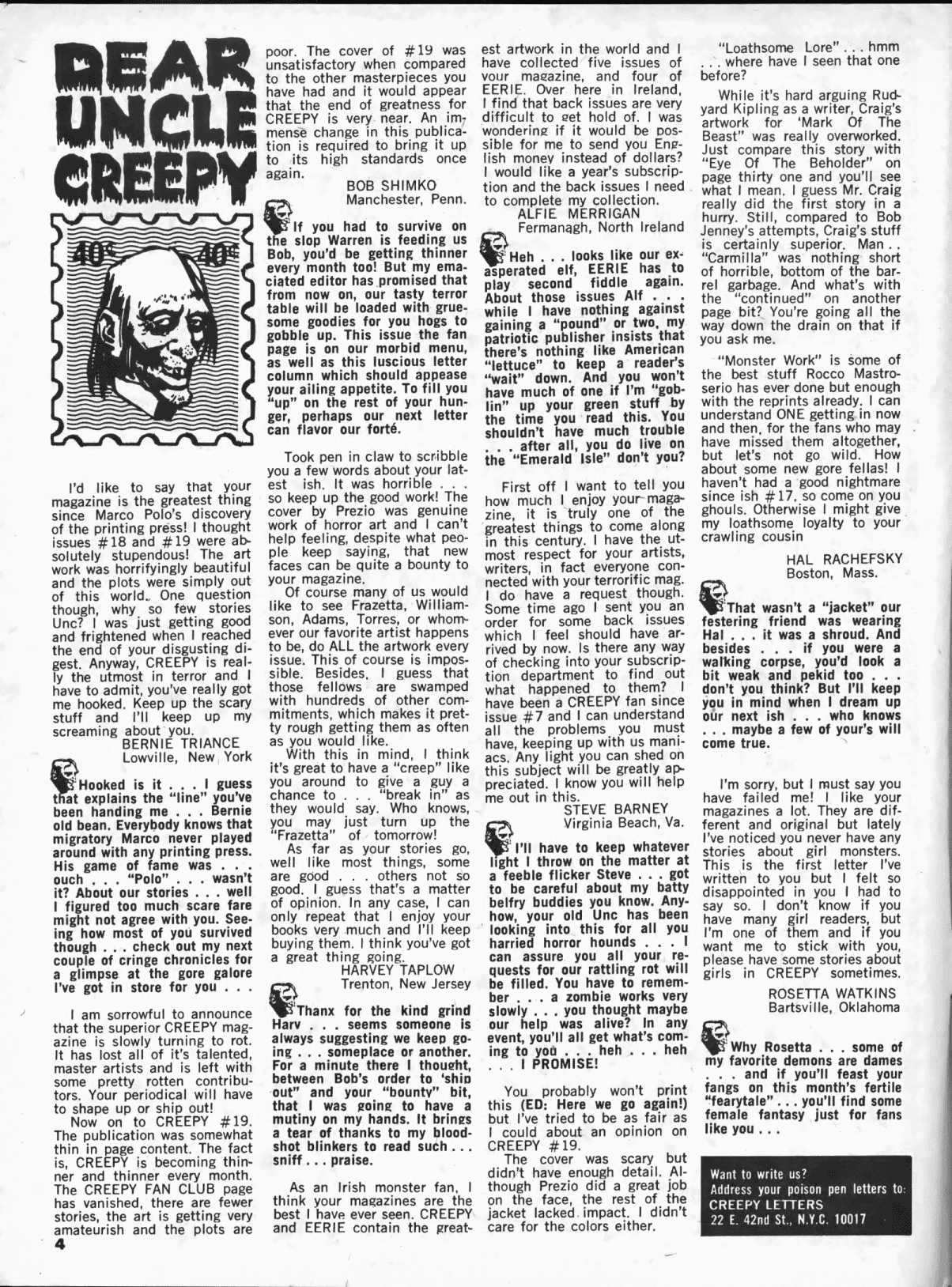 Read online Creepy (1964) comic -  Issue #21 - 4