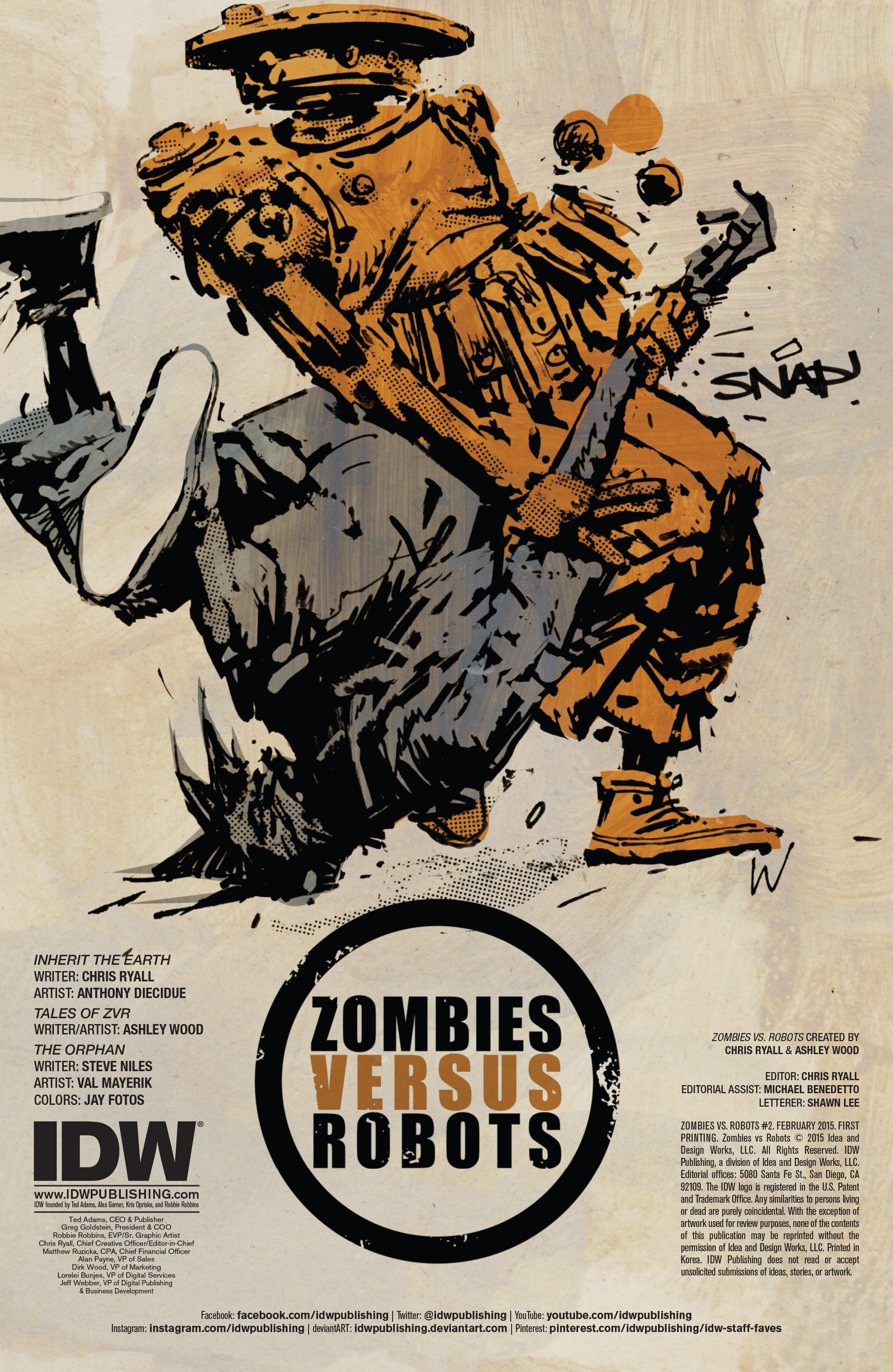 Read online Zombies vs Robots (2015) comic -  Issue #2 - 2